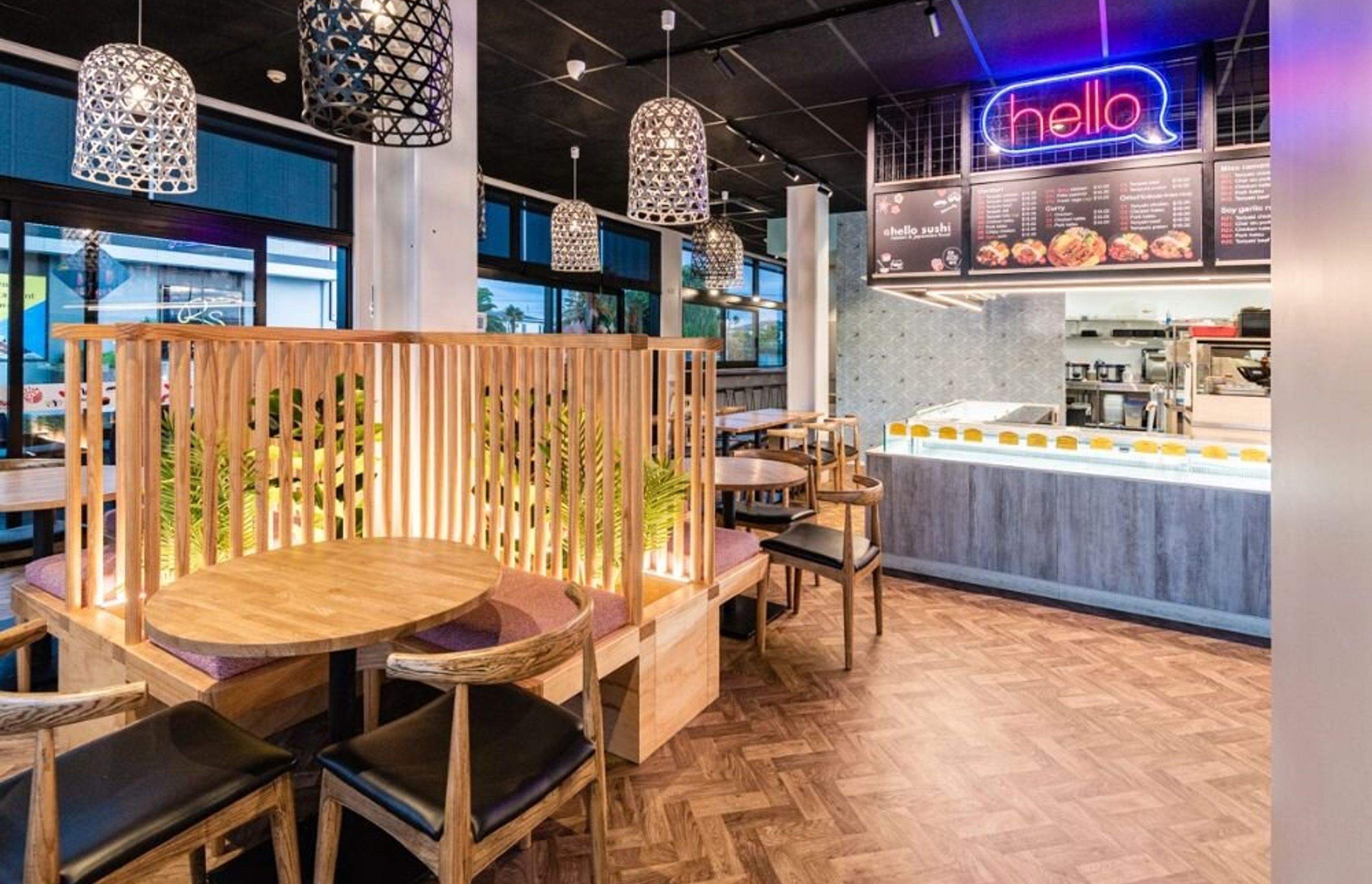 Hello Sushi Golden Sands Papamoa Fitout