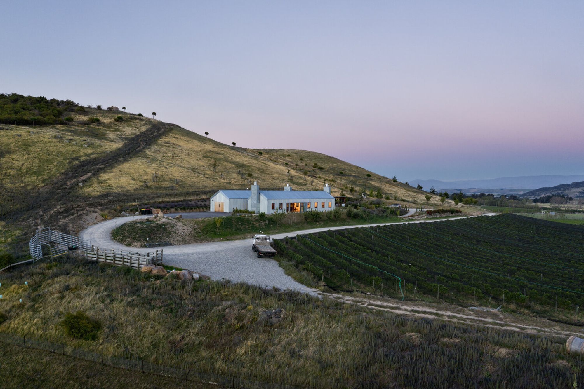 The great-great-grandfather of owner David Hall Jones named some of the major landmarks in the area in the 1850s, including the Pisa and St Bathans Ranges in the background of the vineyard.
