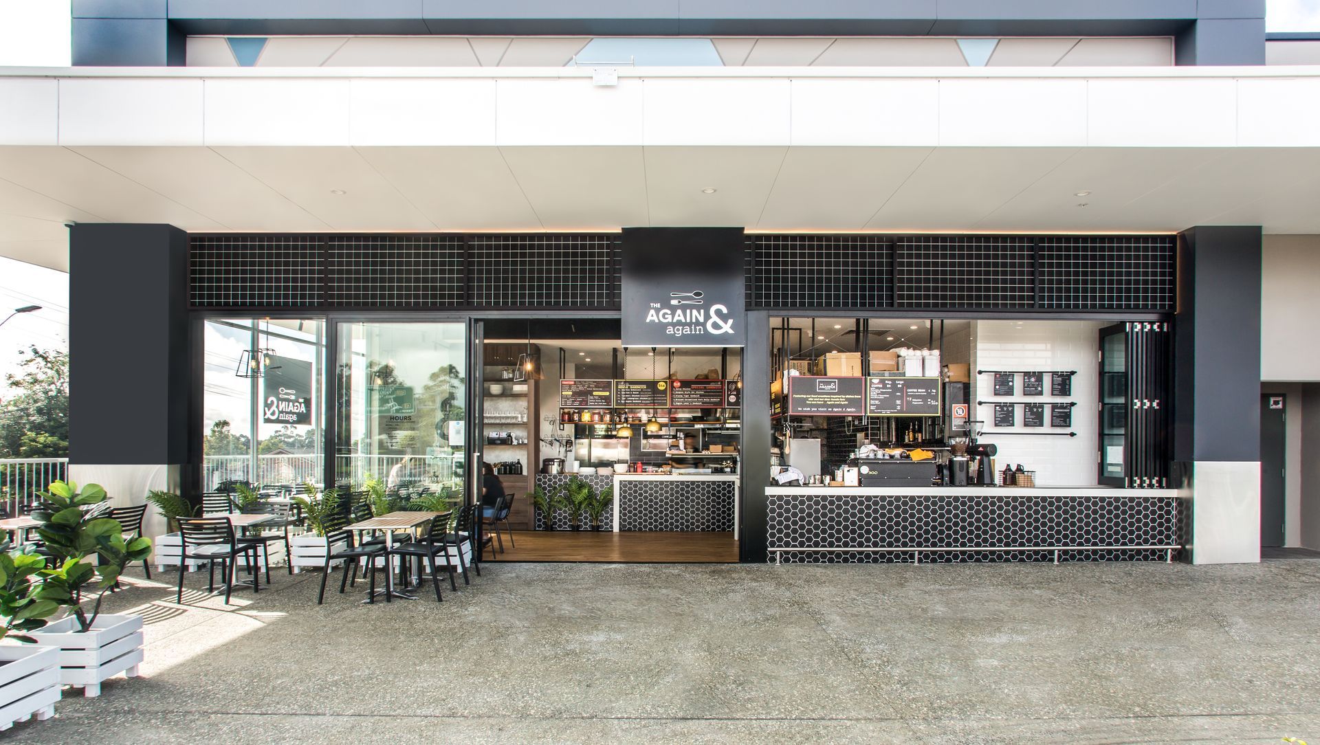 Again and Again Cafe banner