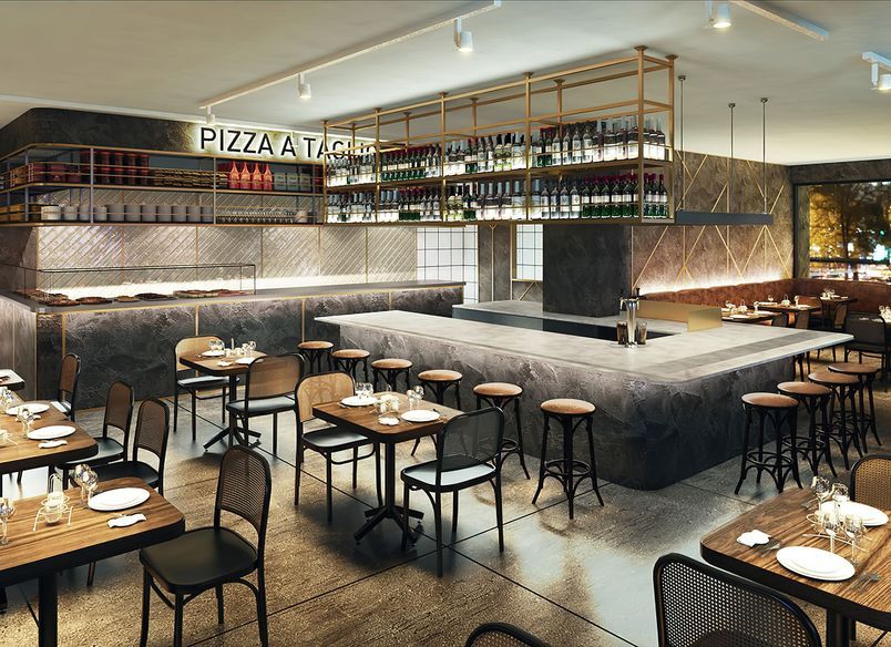 Baccomatto Osteria, Interior Design