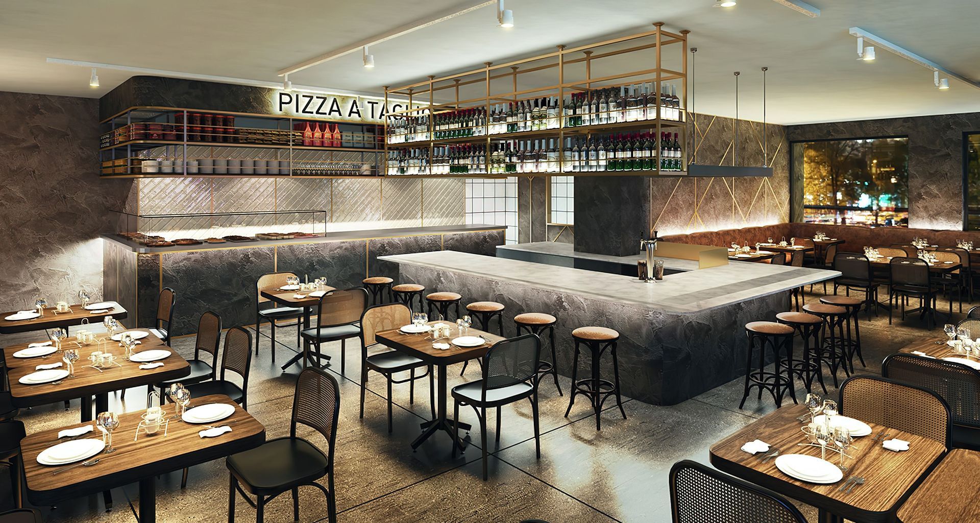 Baccomatto Osteria, Interior Design banner