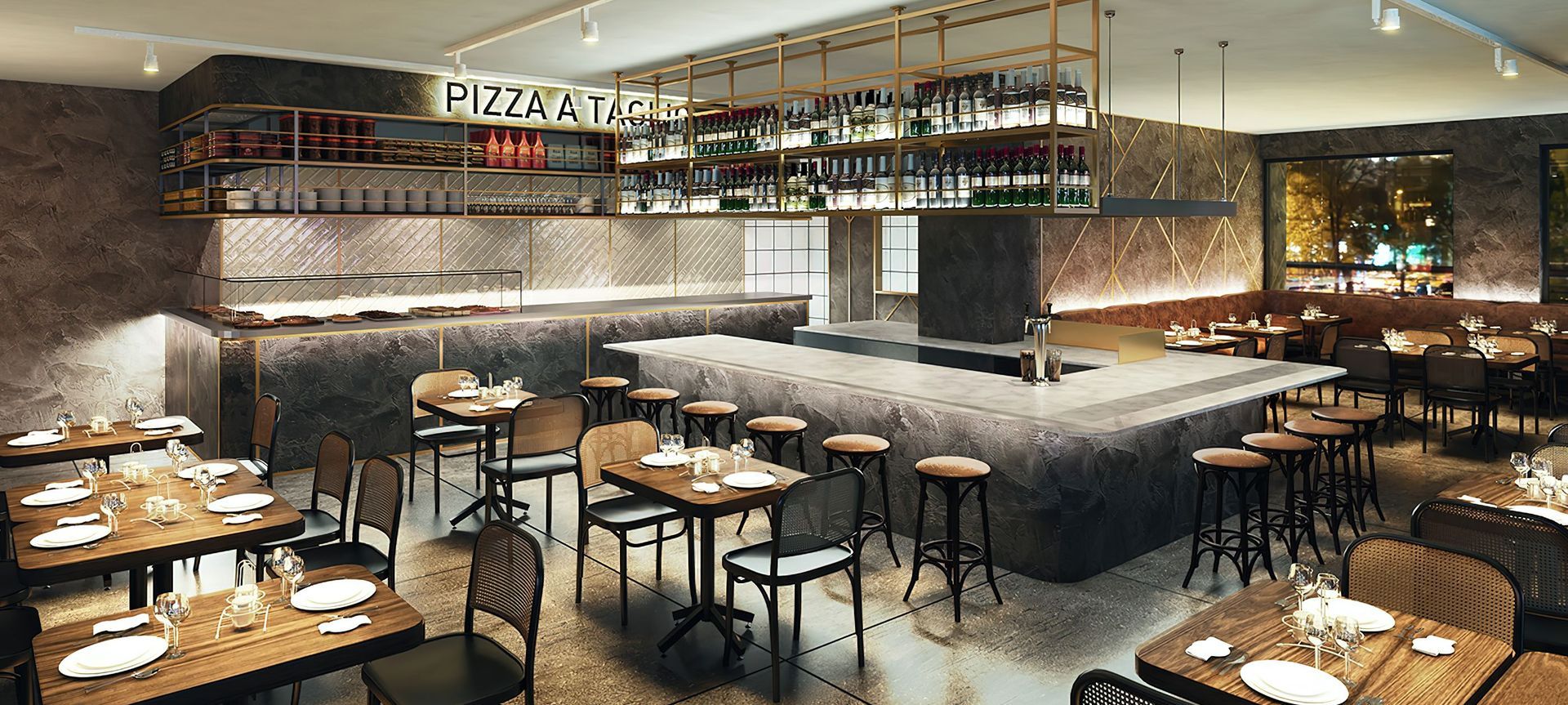 Baccomatto Osteria, Interior Design banner