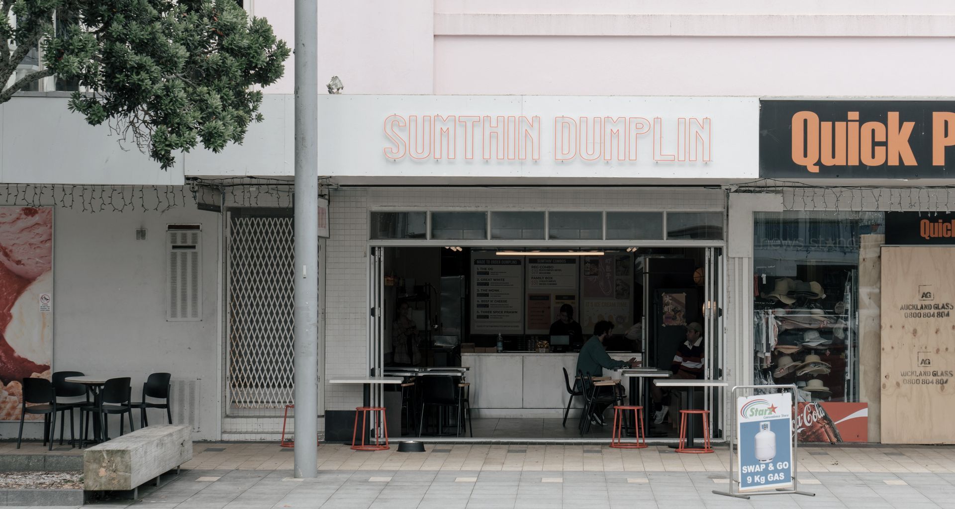 Sumthin Dumplin, Mission Bay banner