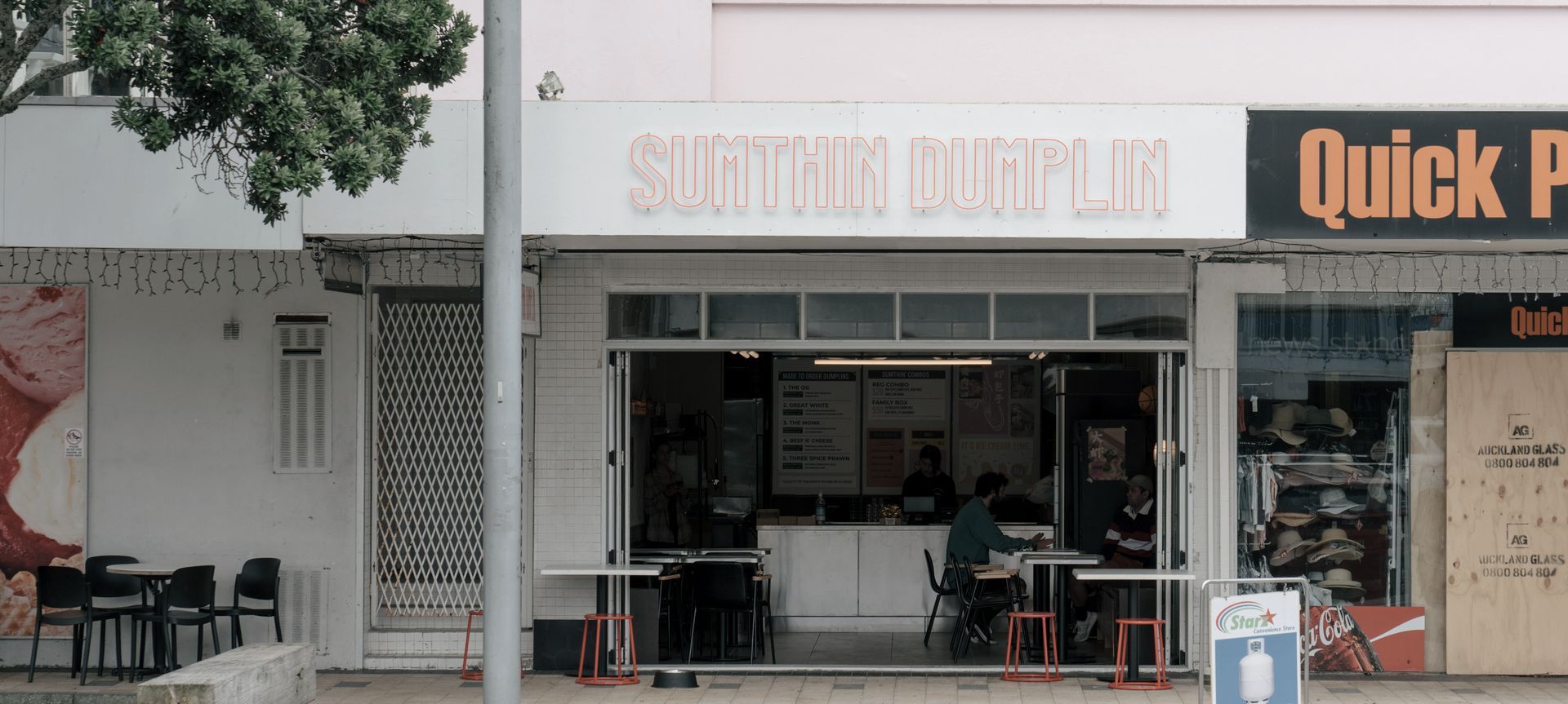 Sumthin Dumplin, Mission Bay banner