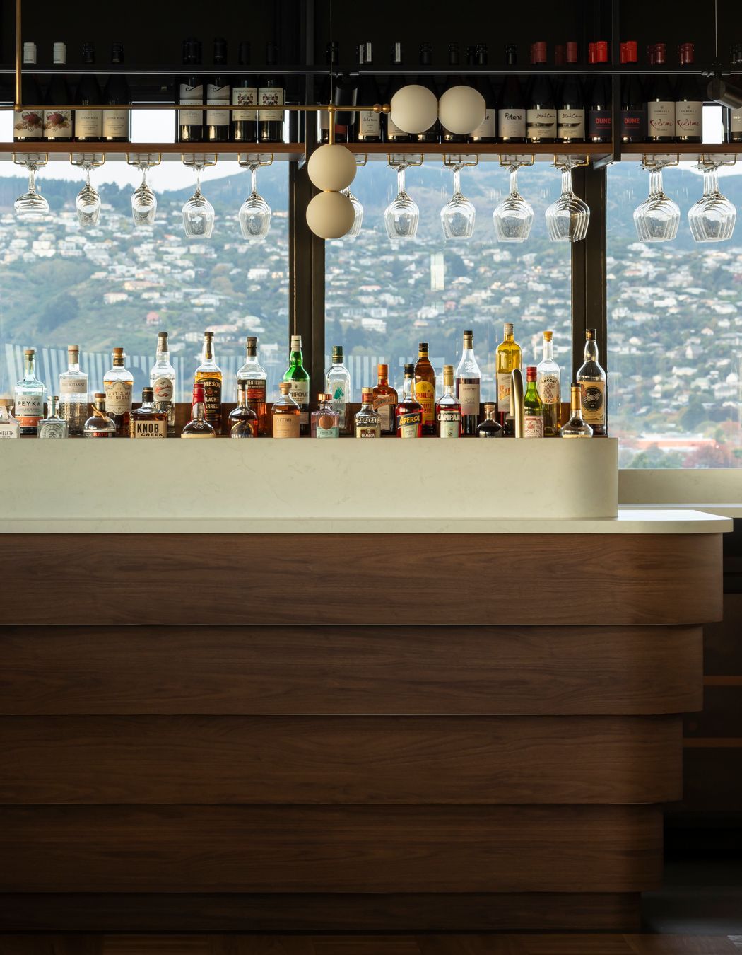 Prime Laminate Benchtop in Florentine Walnut. Designed by James Irving, Semi Creative.
