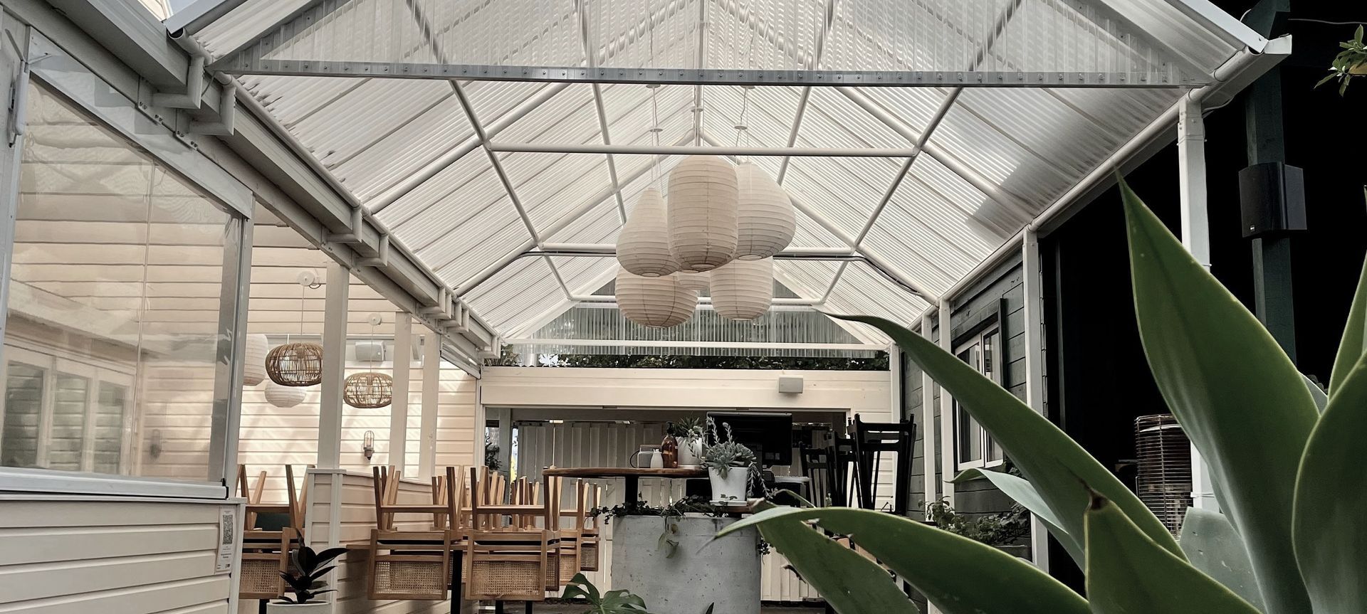 Papamoa Beach Lantern Restaurant Archgola Pergola Canopies banner
