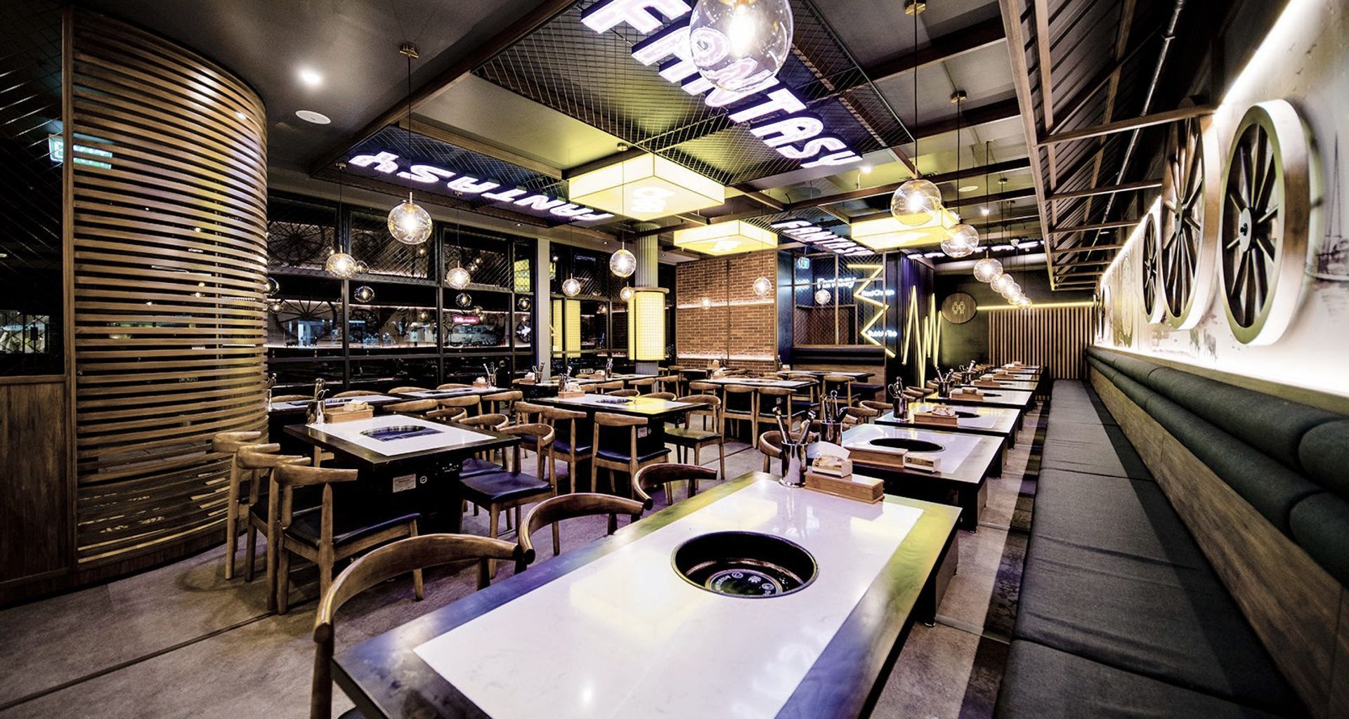Fantasy Korean BBQ, New North Road banner