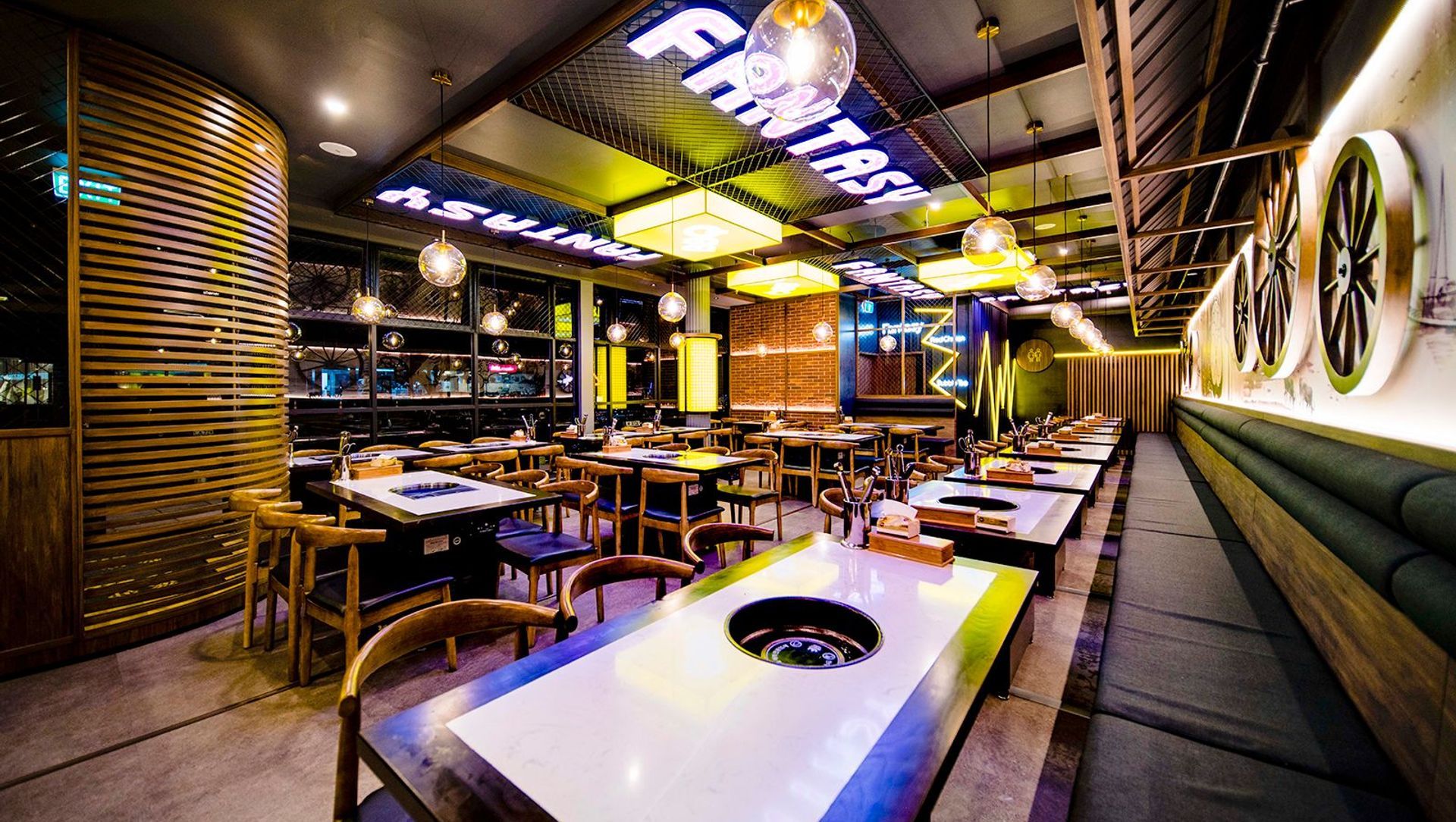 Fantasy Korean BBQ, New North Road banner