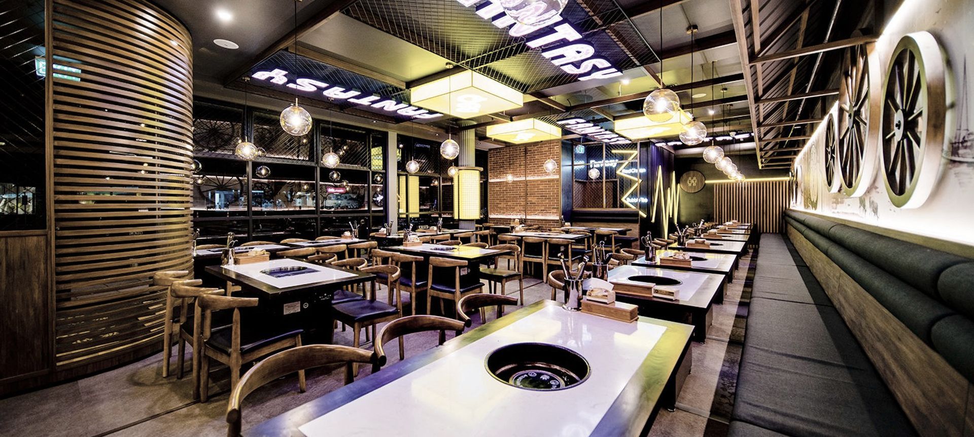 Fantasy Korean BBQ, New North Road banner