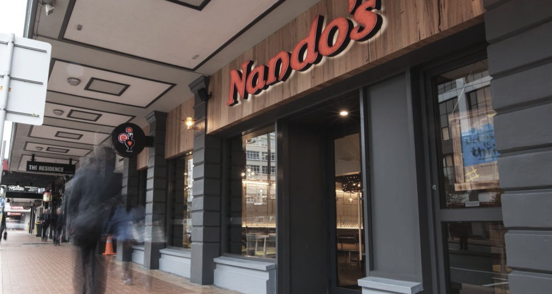 Nandos Courtenay Place, Wellington banner