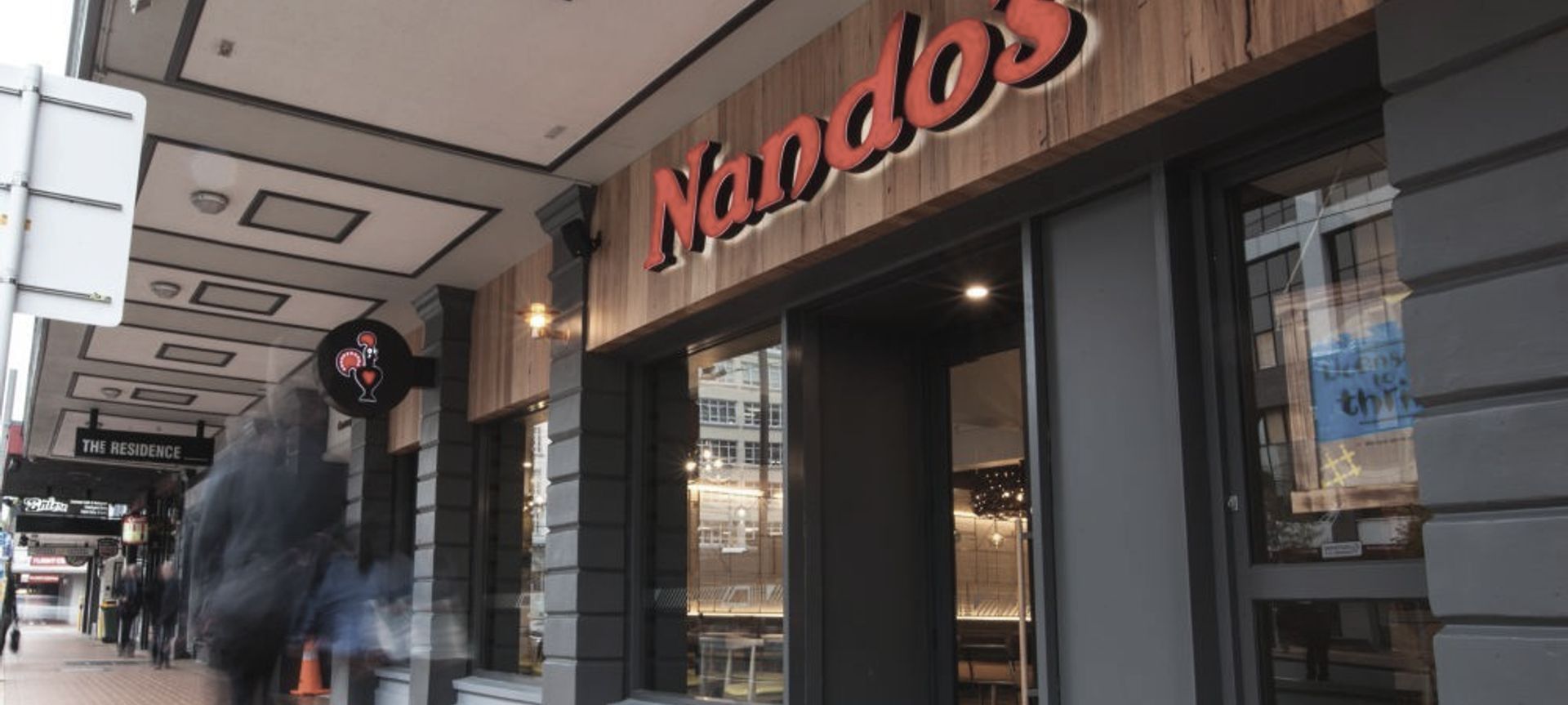 Nandos Courtenay Place, Wellington banner