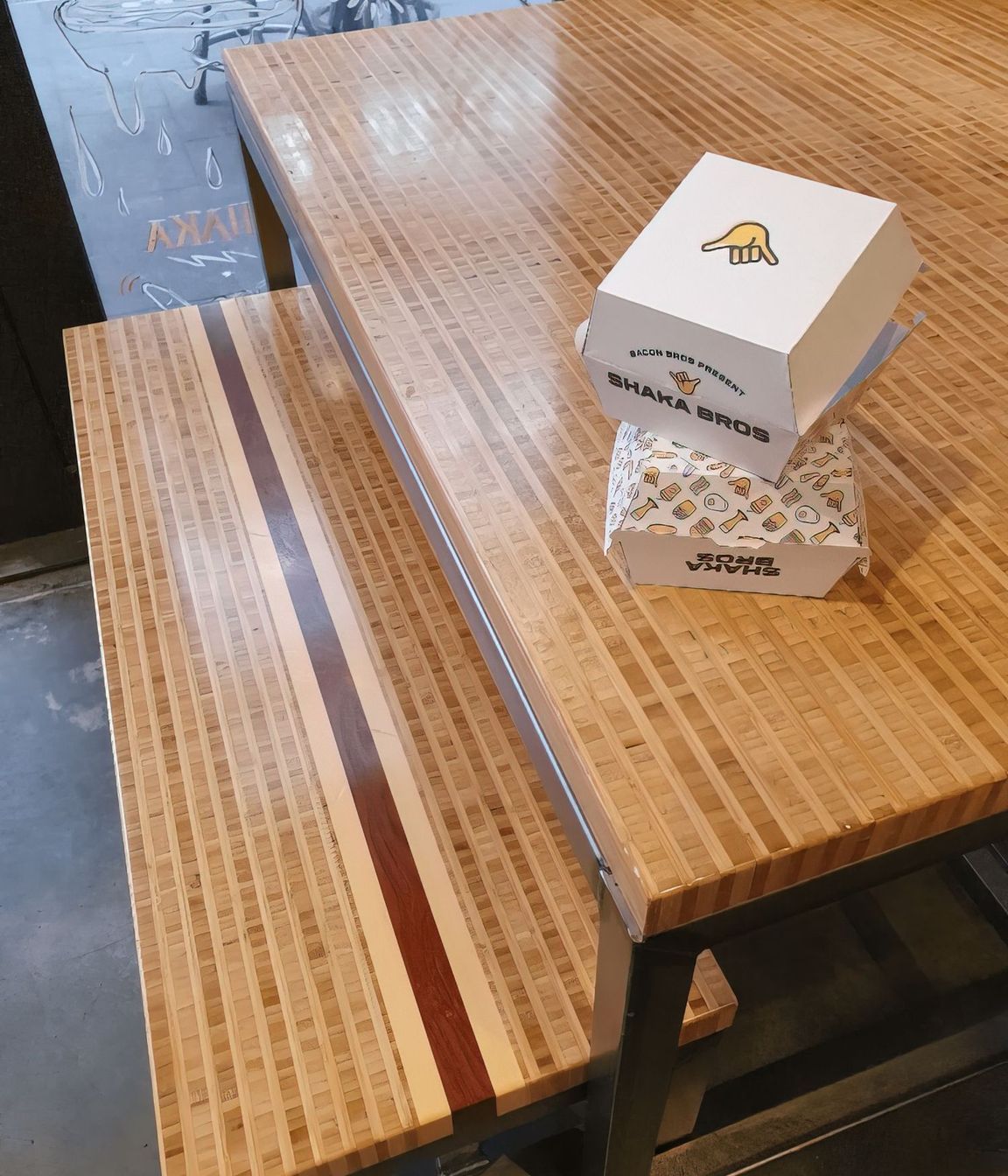 Funky Use Of Bamboo At Shaka Bros In Christchurch