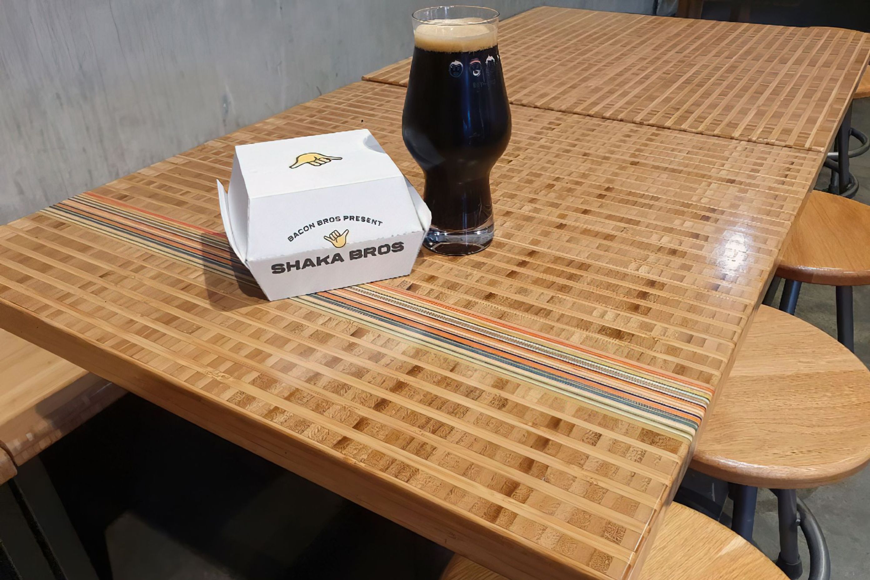 Funky Use Of Bamboo At Shaka Bros In Christchurch