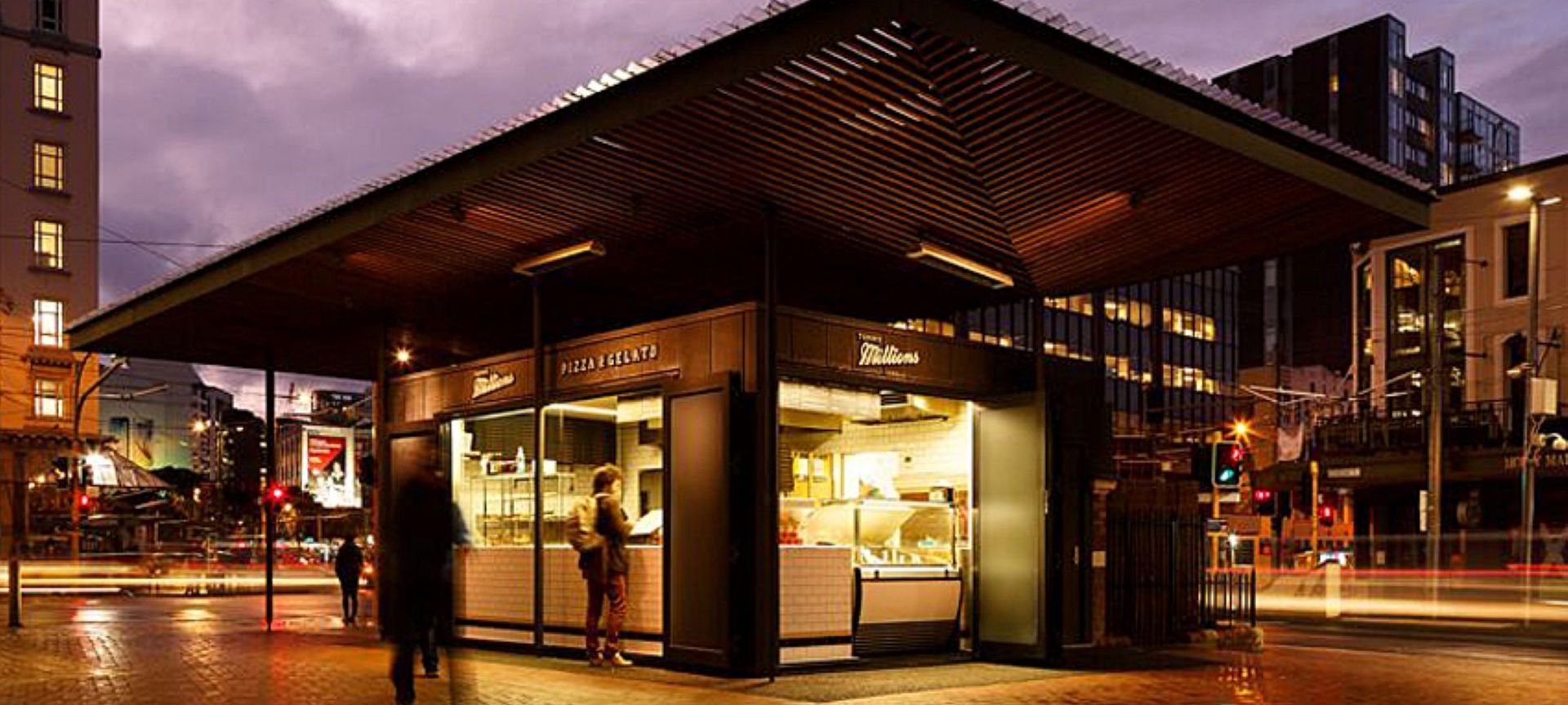 Taranaki Street Kiosk banner