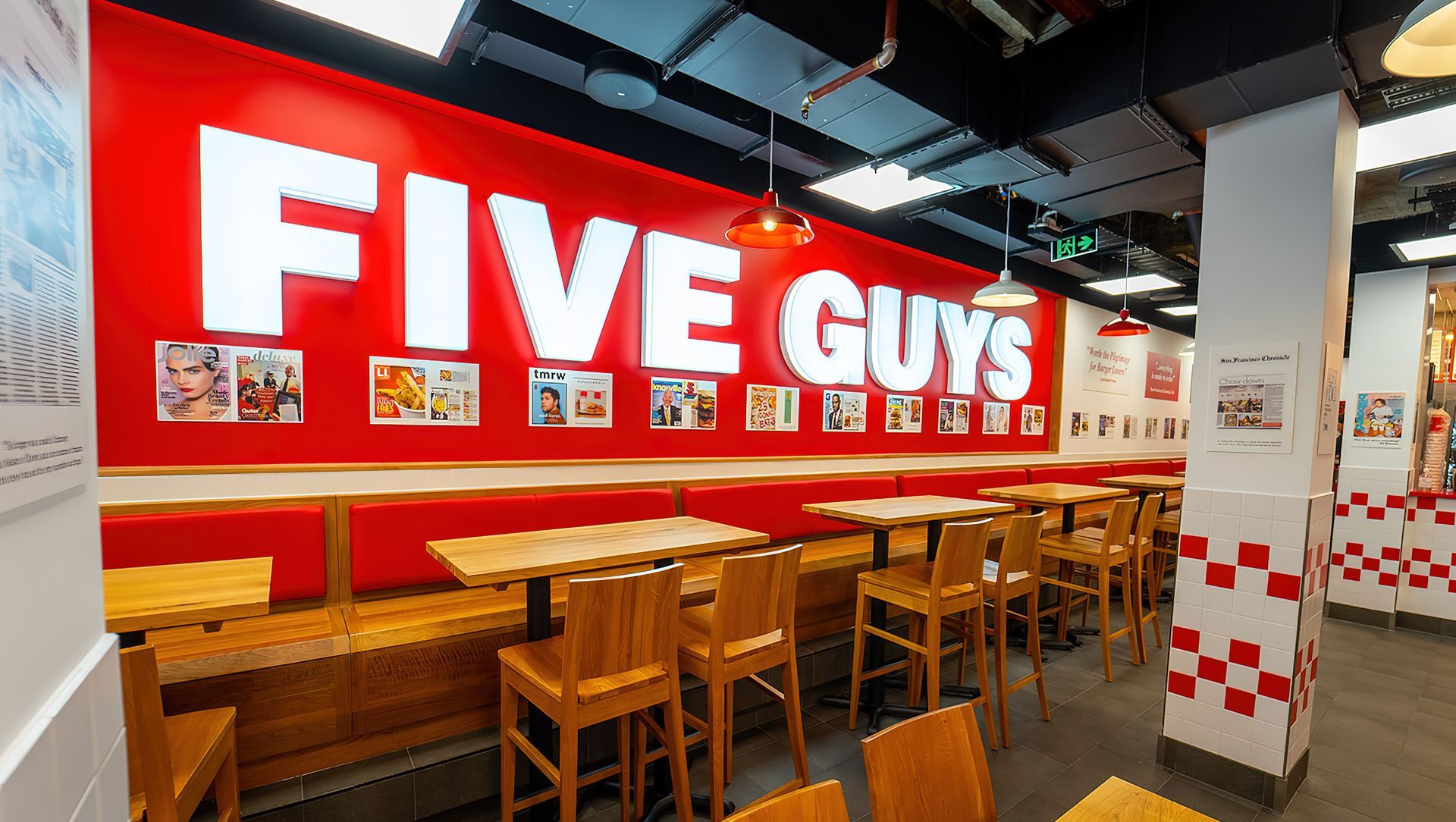 Five Guys, George Street, Sydney banner