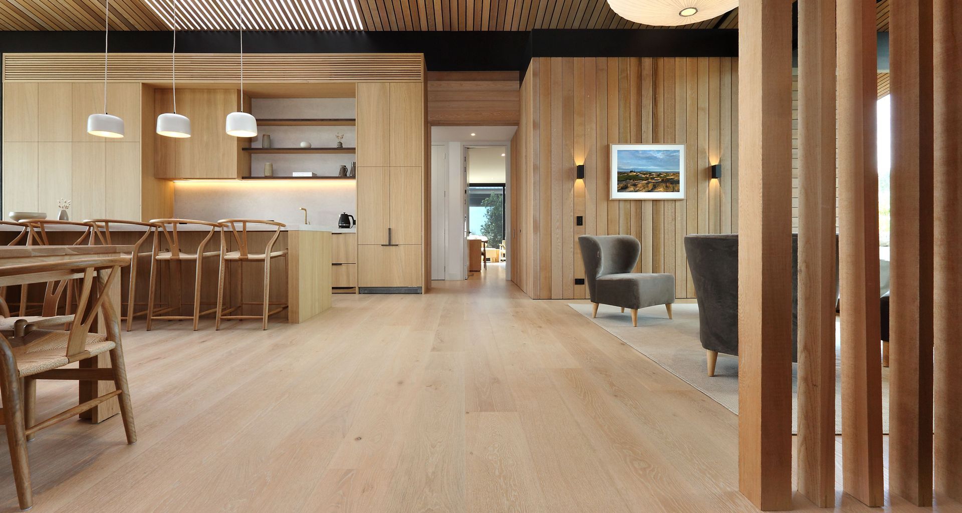 Genuine Oak Engineered Flooring in the shade White Wash