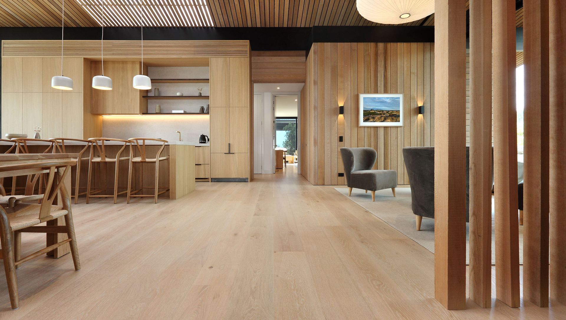 Genuine Oak Engineered Flooring in the shade White Wash