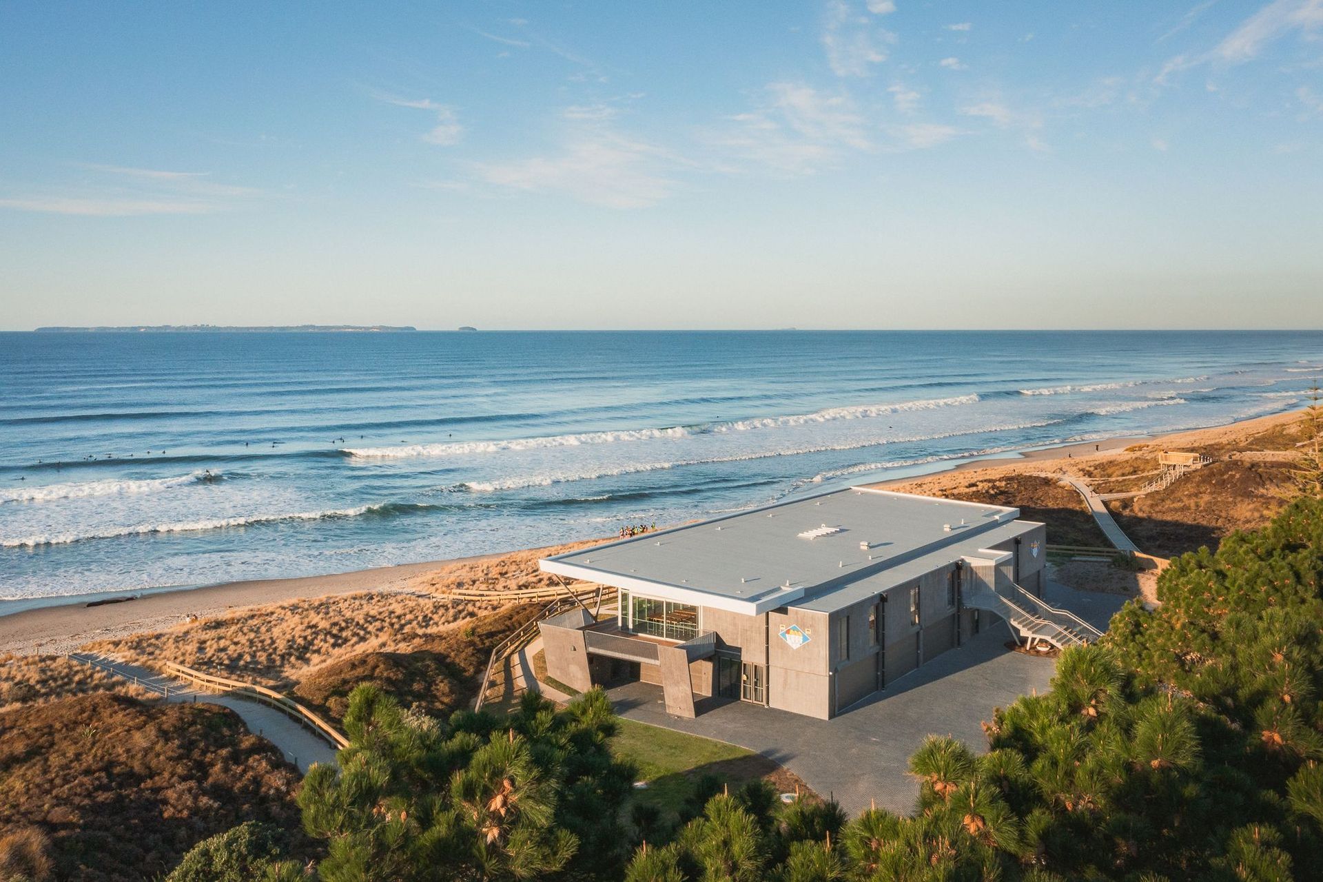 Situated a stone's throw away from the beach, the brief called for durable, hardy building materials to be used.