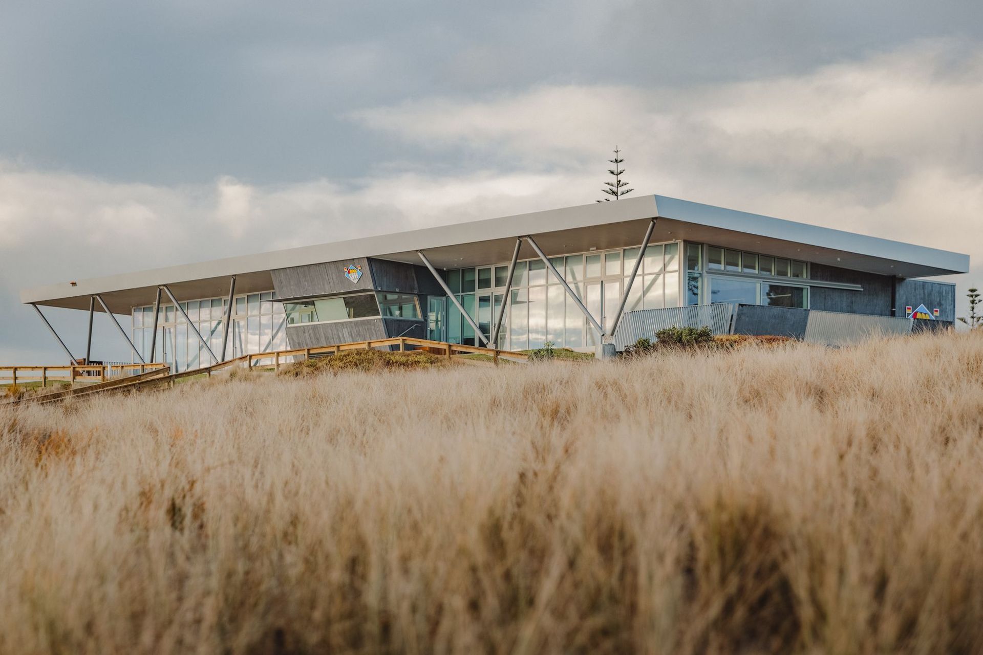 Peter Fell was brought on board to provide the decorative and coloured concrete for the exterior.