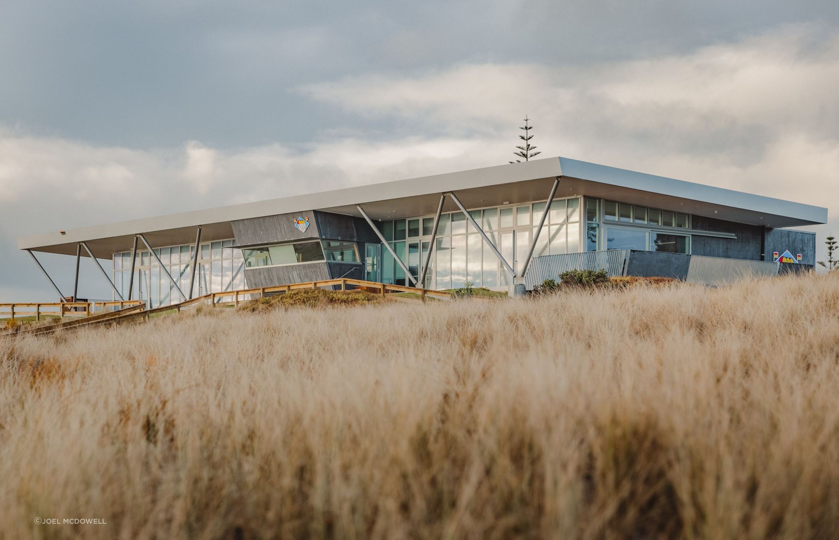 Peter Fell was brought on board to provide the decorative and coloured concrete for the exterior.