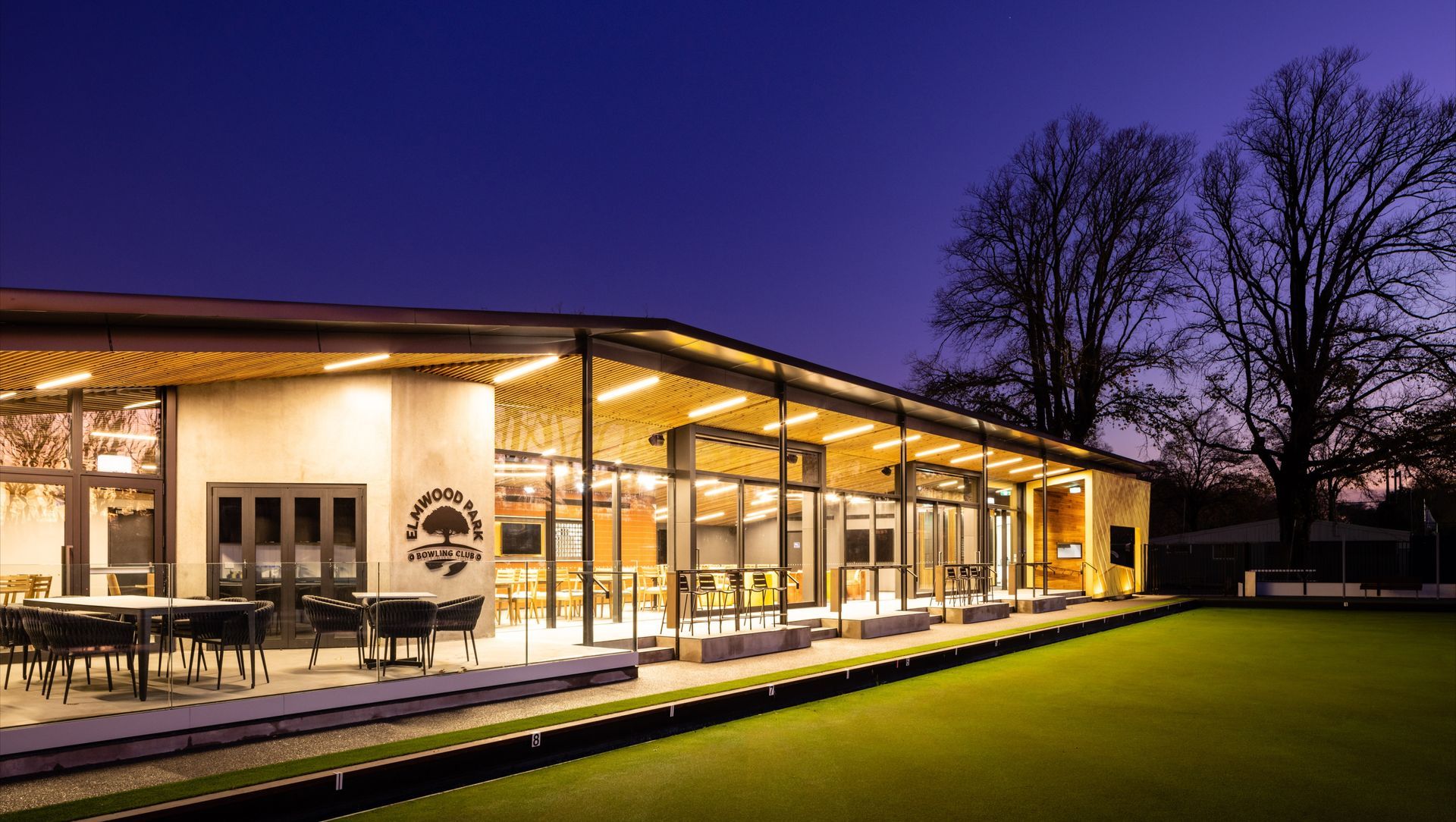 Elmwood Bowling Club banner