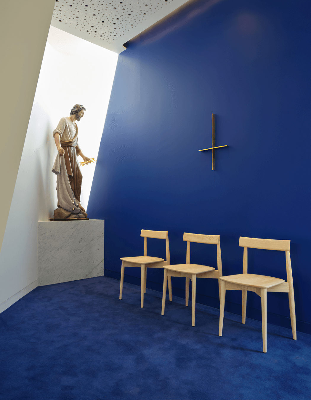 Ercol Lara Chairs at The Chapel of St. Peter by Stevens Lawson Architects
