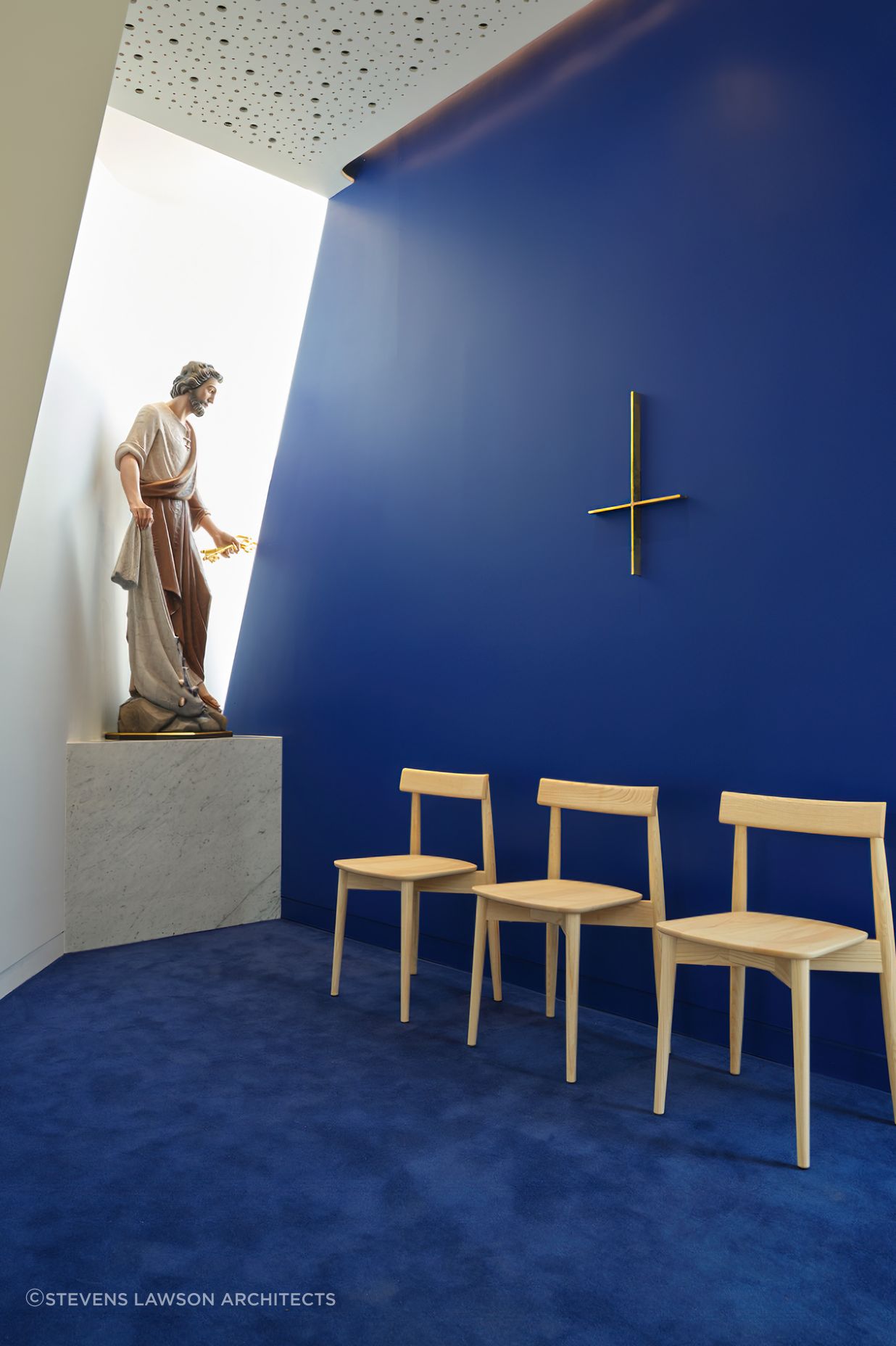 Ercol Lara Chairs at The Chapel of St. Peter by Stevens Lawson Architects