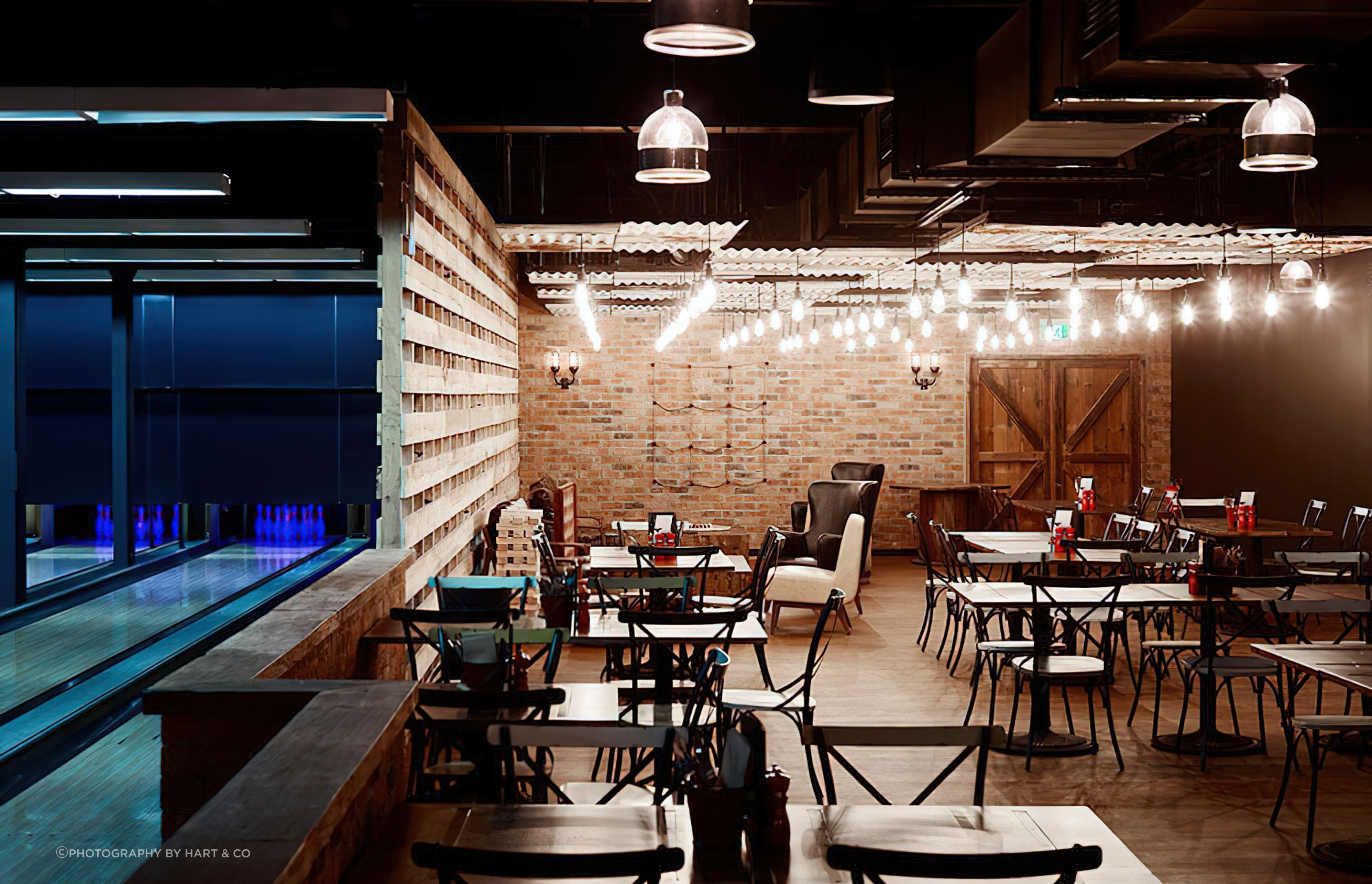Relaxed dining areas