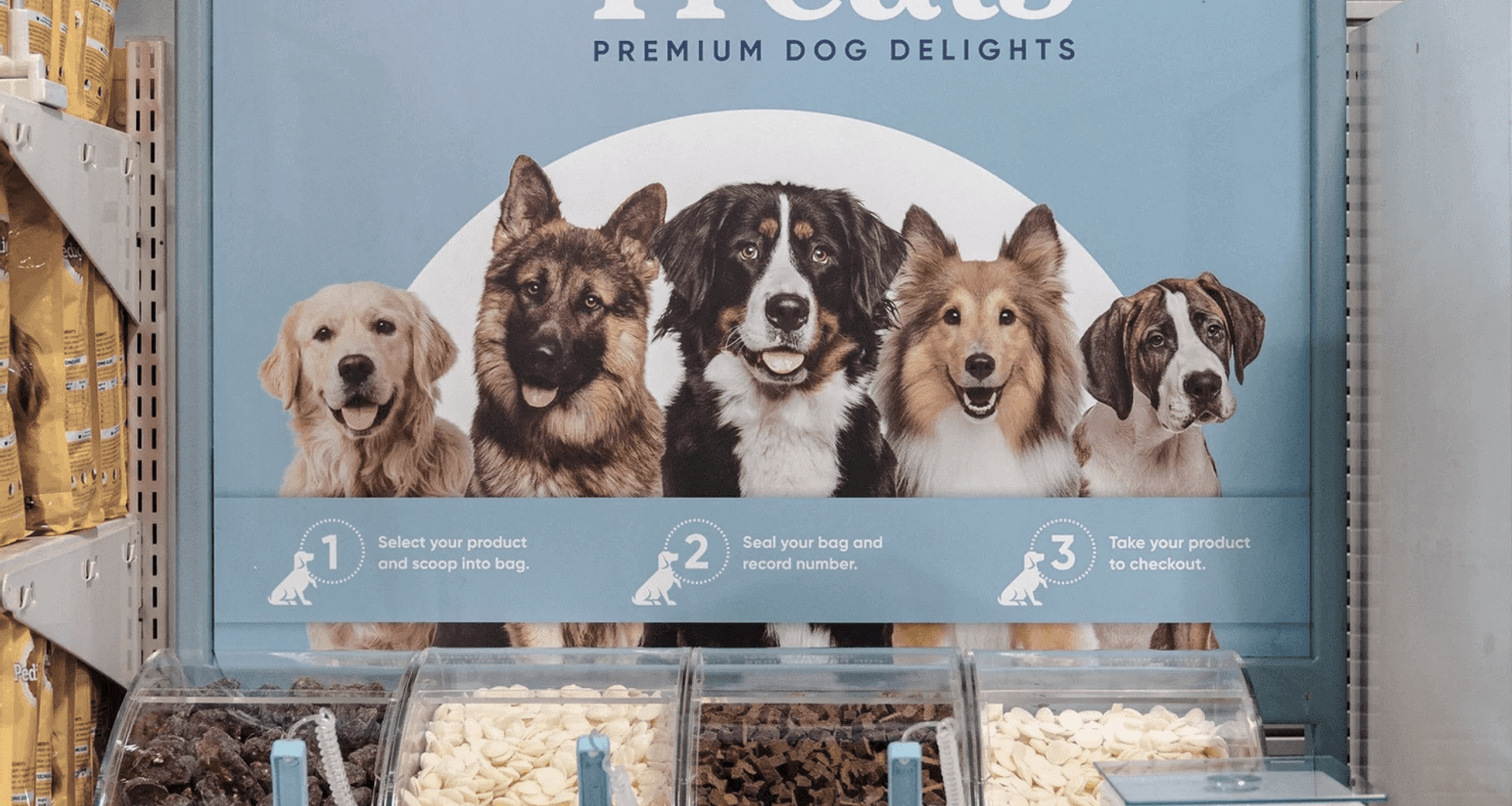 Alison's Pantry Dog Treat Display Stand banner