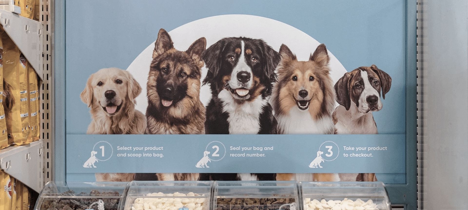 Alison's Pantry Dog Treat Display Stand banner