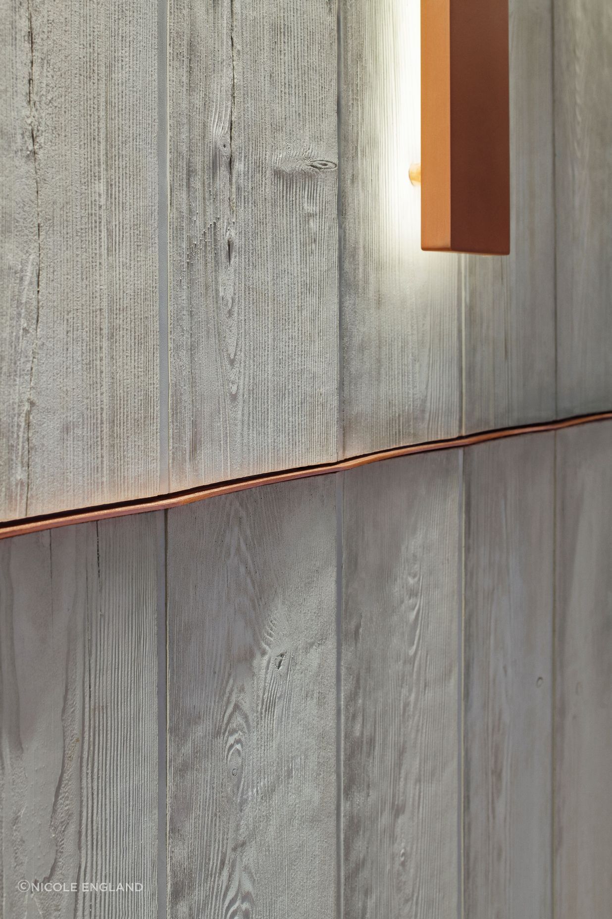 Board Form Veneer brings a sense of warmth, industry and a handmade touch.