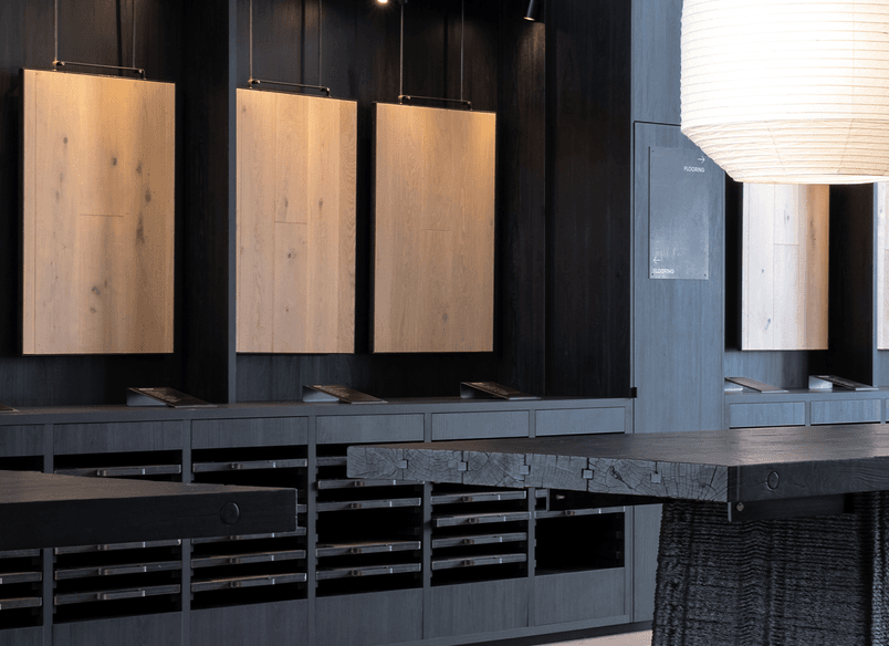 Woodgrain HPL in Forte's showroom