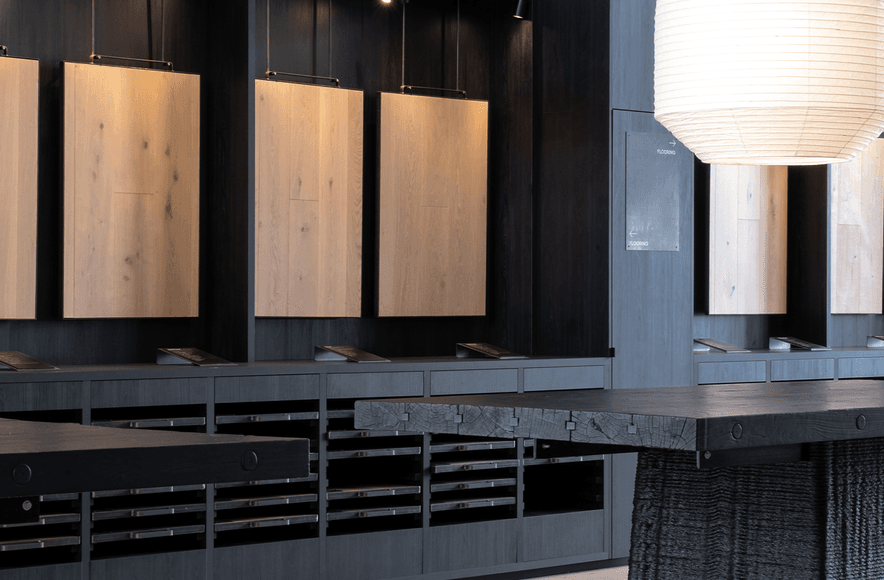 Woodgrain HPL in Forte's showroom