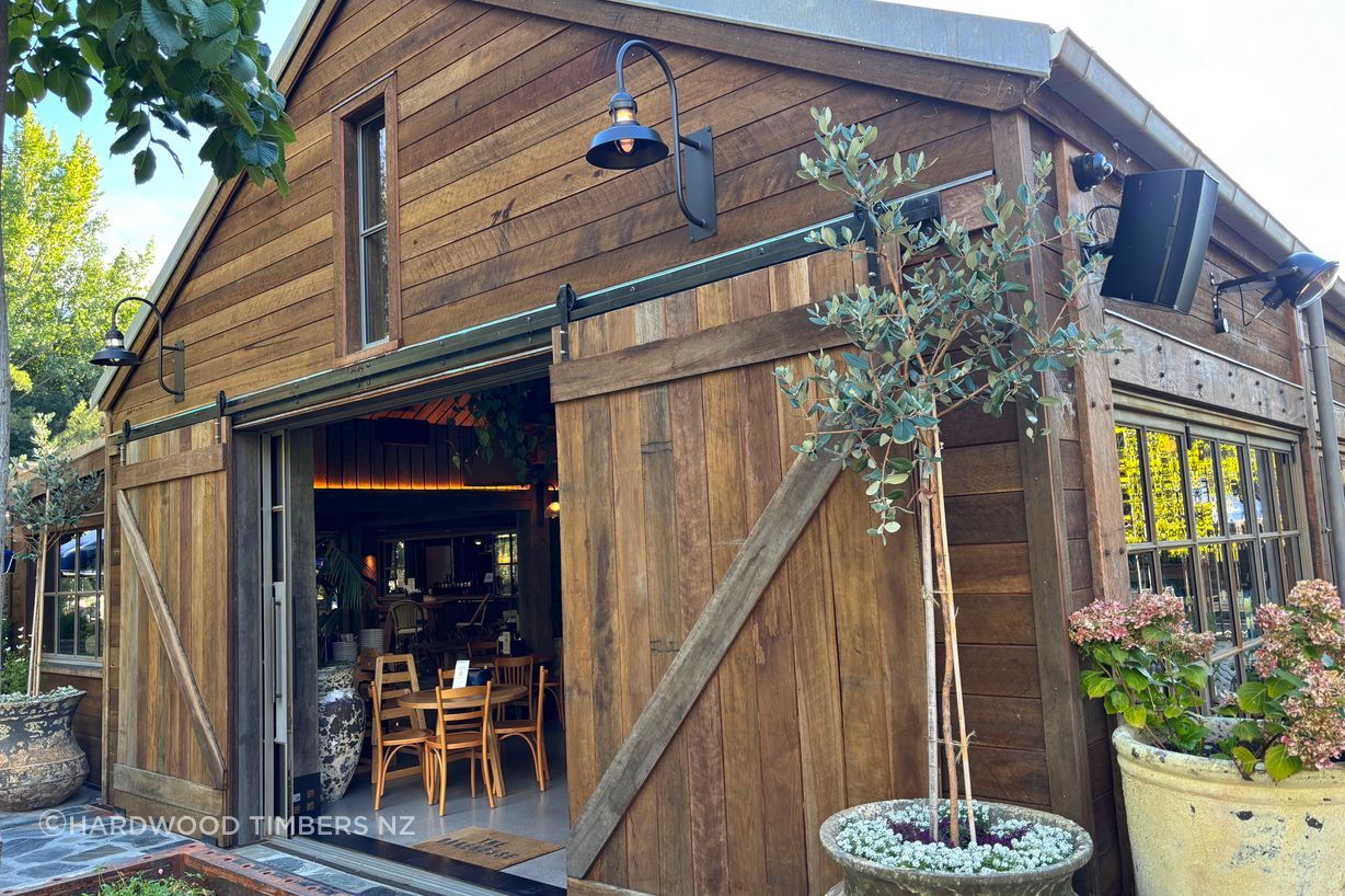 Hardwood cladding, The Bakehouse, Ayrburn