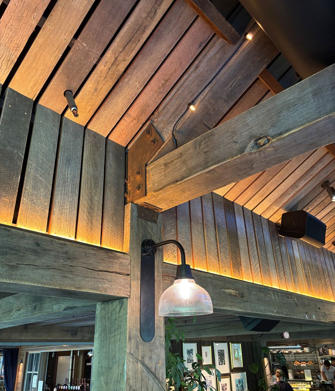 Reclaimed hardwood posts & beams and interior lining, The Bakehouse, Auyrburn
