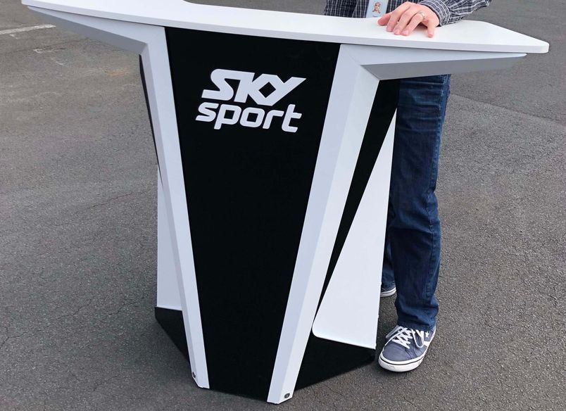 Portable Broadcasting Desk Sky Sport NZ