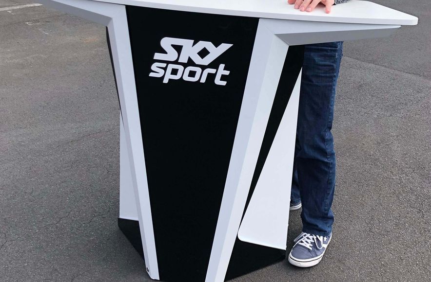 Portable Broadcasting Desk Sky Sport NZ
