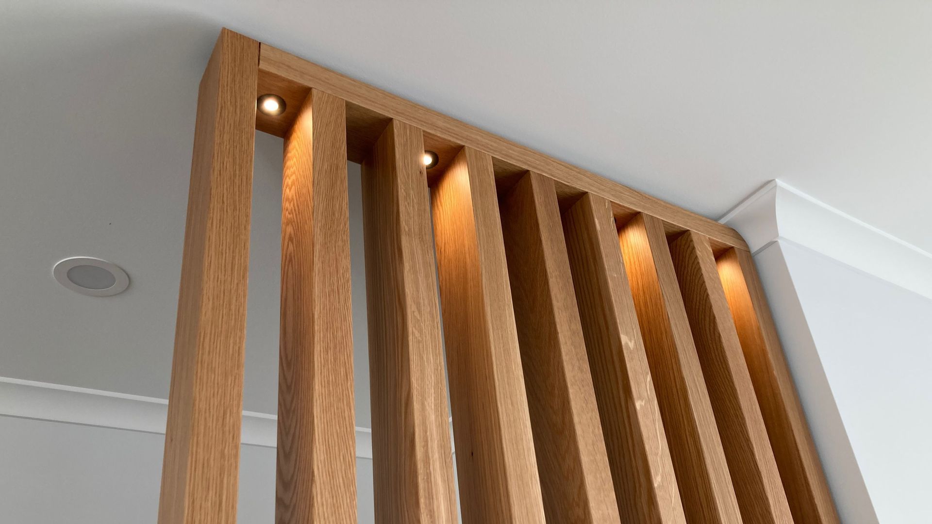 Feature Wall with LED lights banner
