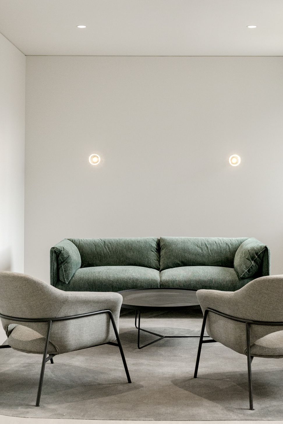 Pictured here: Felix Fold 3 Seater Sofa and Vittoria Metal Leg Occasional Chair