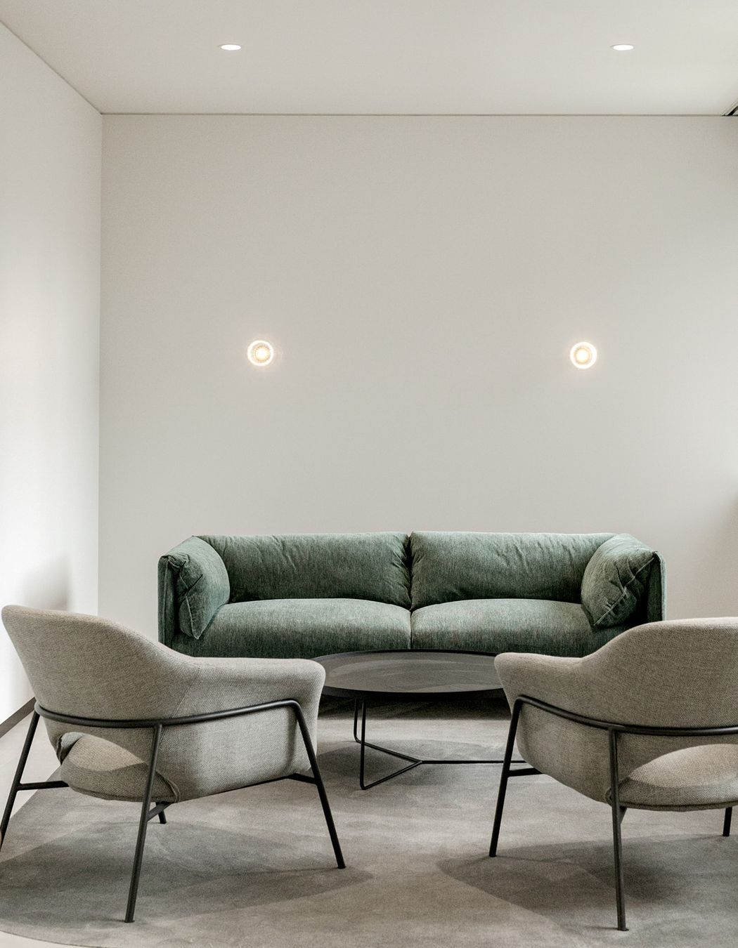 Pictured here: Felix Fold 3 Seater Sofa and Vittoria Metal Leg Occasional Chair