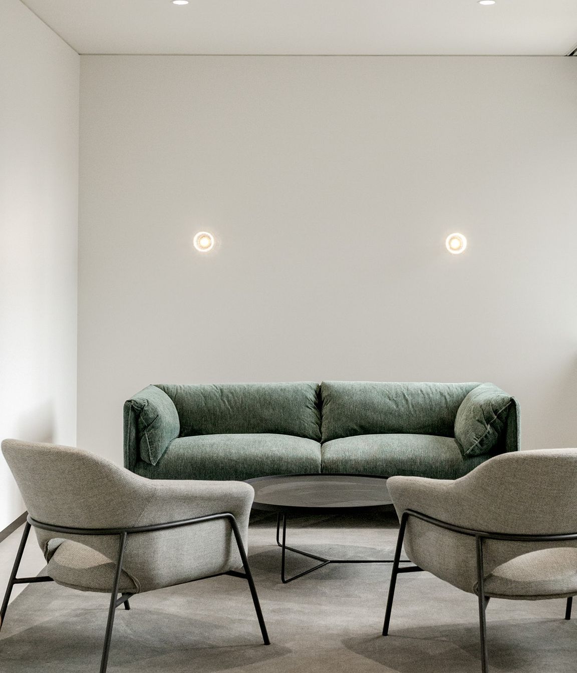 Pictured here: Felix Fold 3 Seater Sofa and Vittoria Metal Leg Occasional Chair