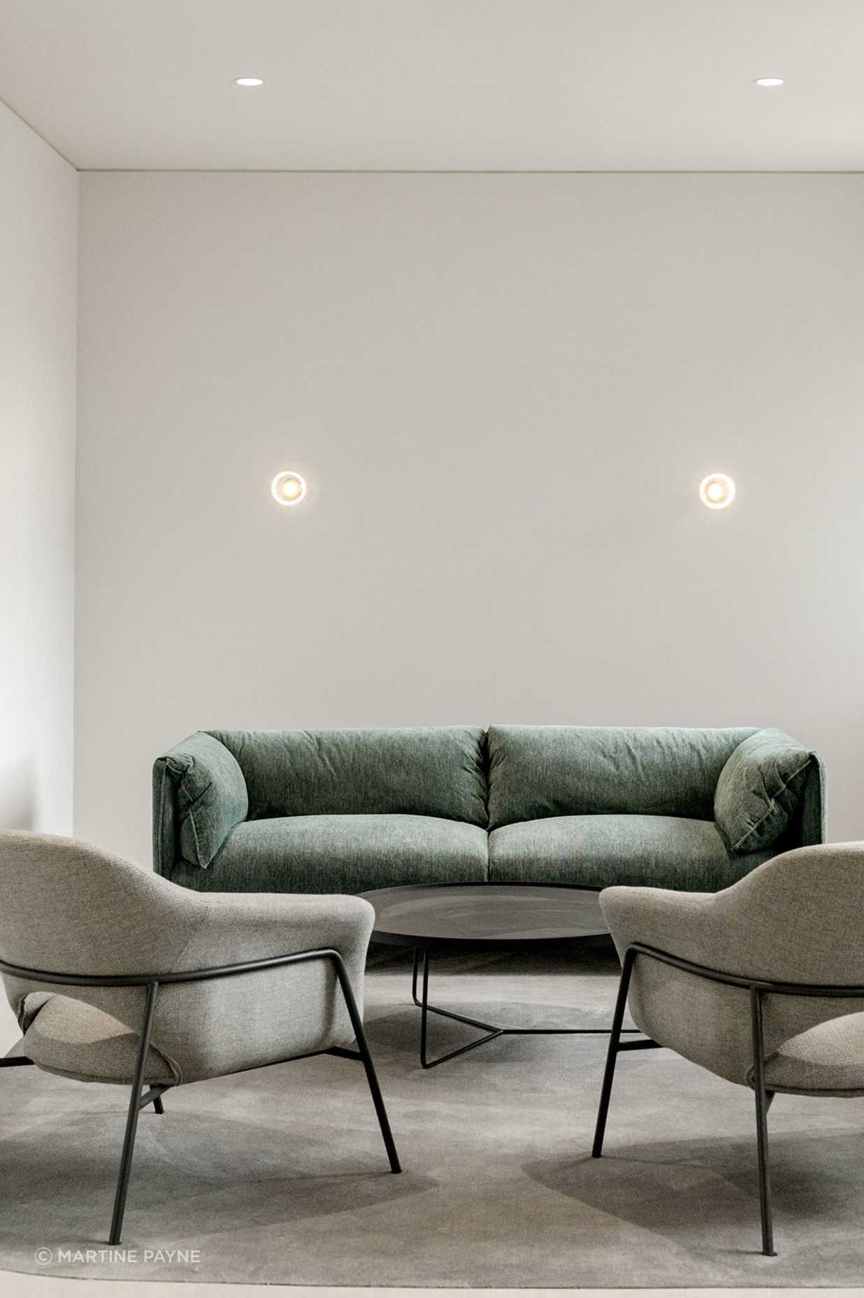 Pictured here: Felix Fold 3 Seater Sofa and Vittoria Metal Leg Occasional Chair