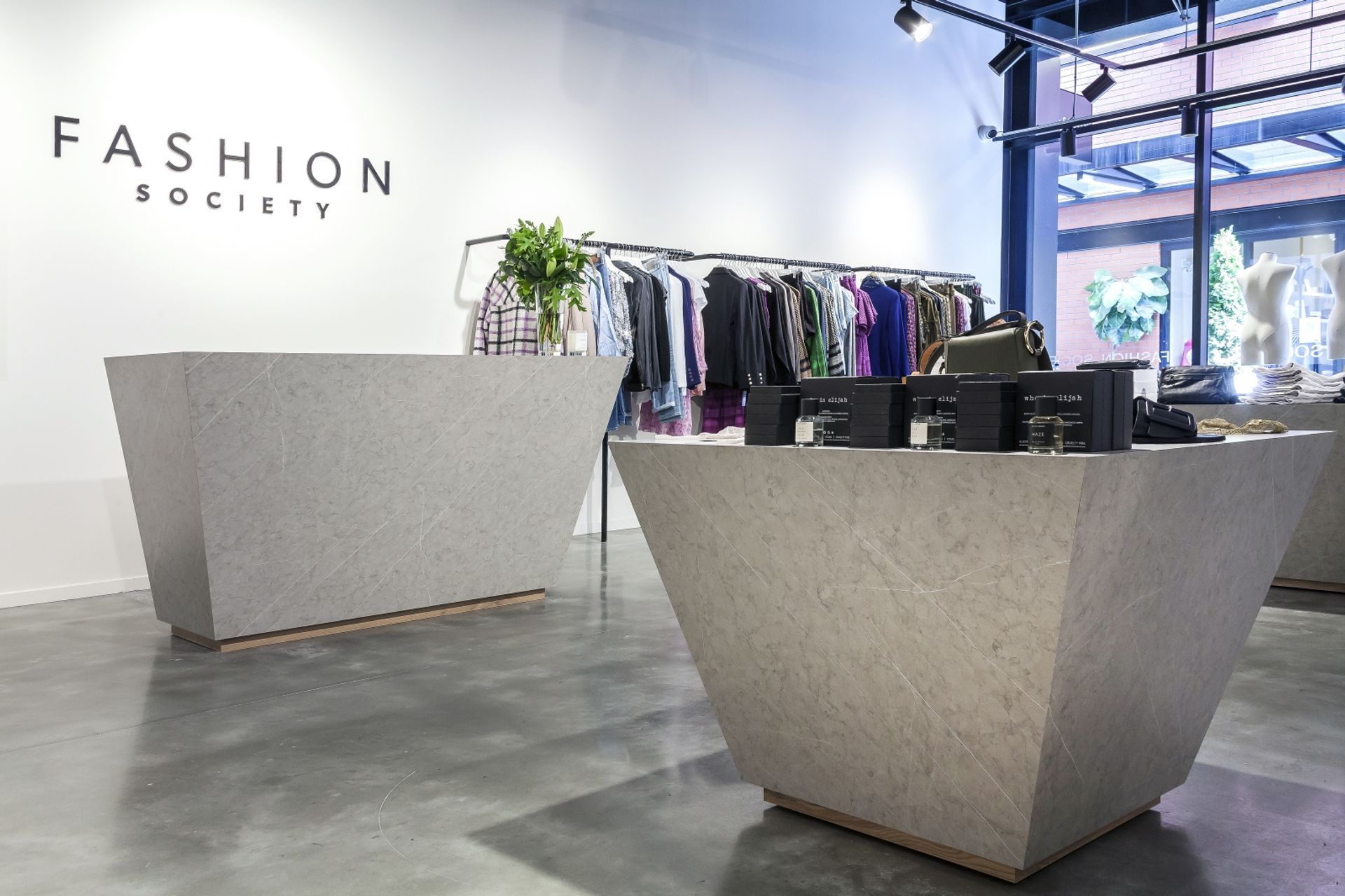 Prime Laminate Portland Stone. Designed by Tim Powell, Element 17.