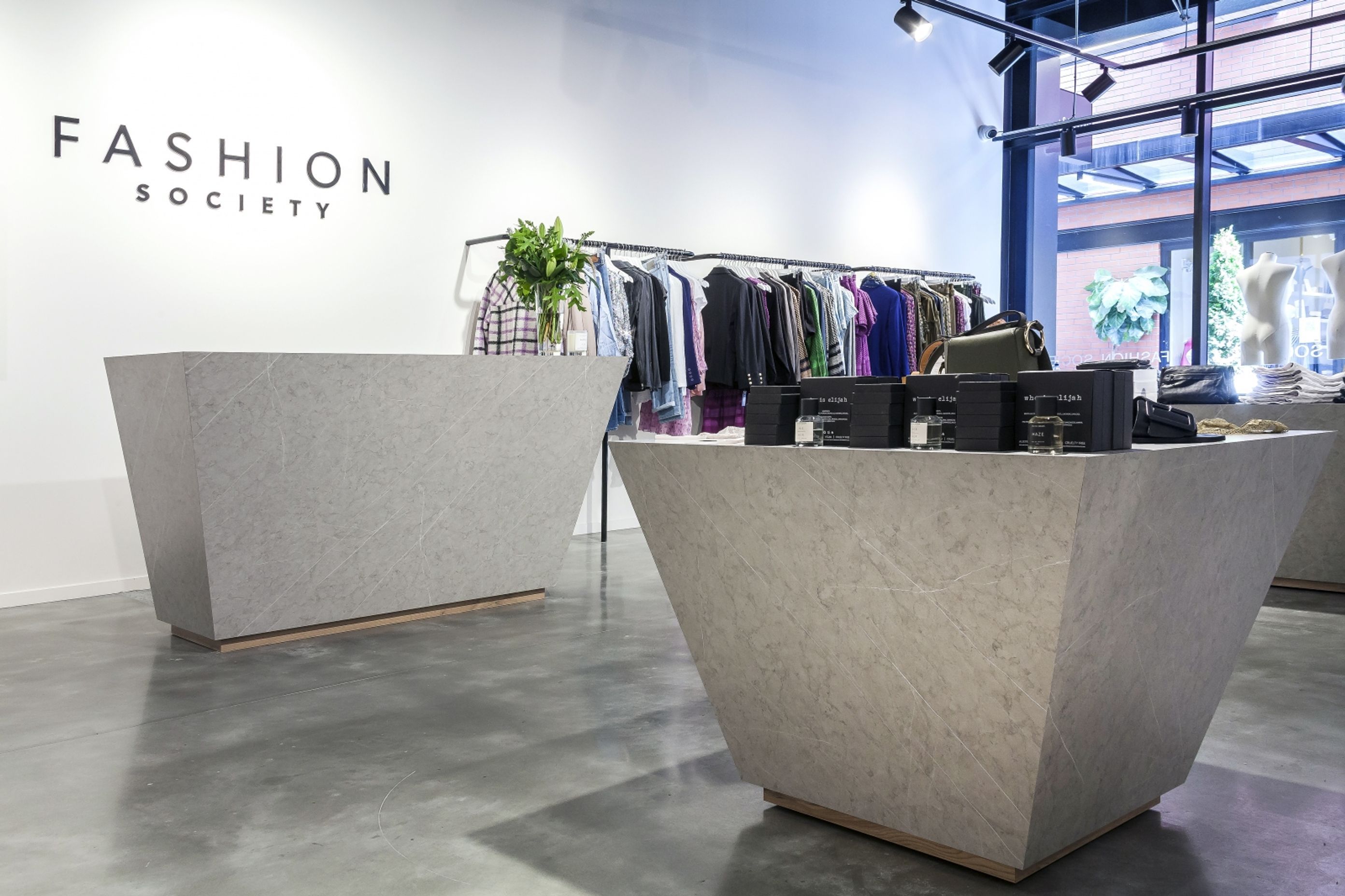 Prime Laminate Portland Stone. Designed by Tim Powell, Element 17.