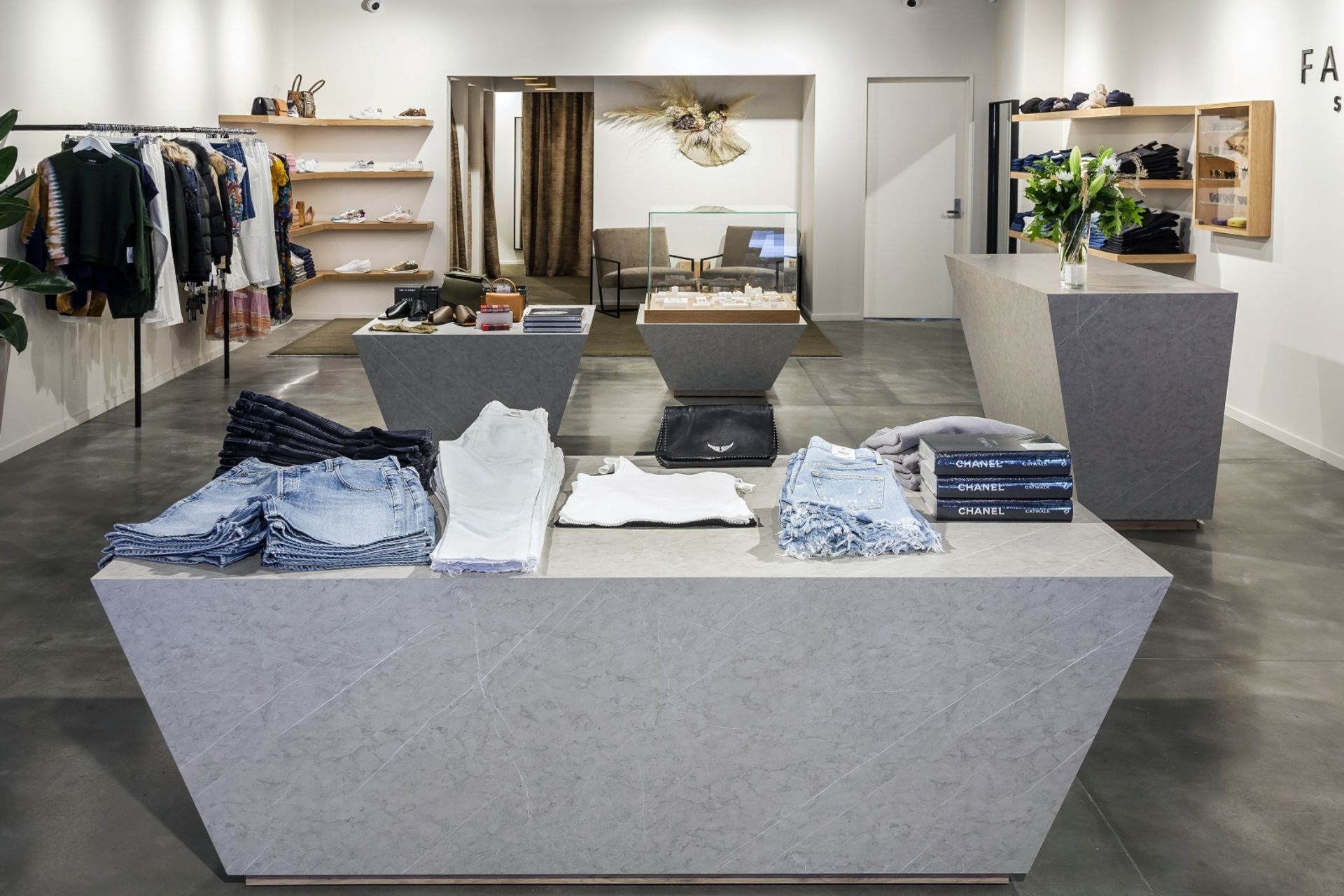 Prime Laminate Portland Stone. Designed by Tim Powell, Element 17.