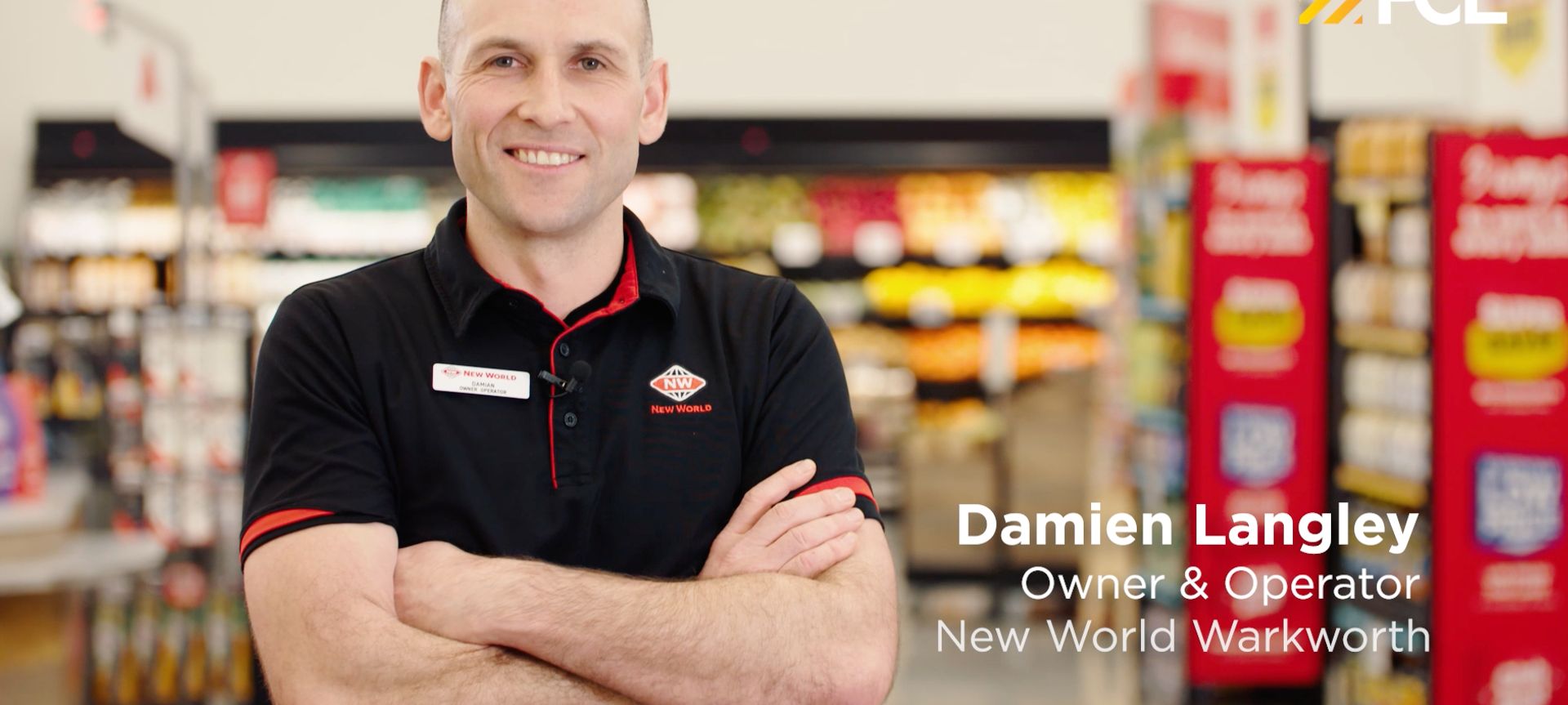 New World Warkworth banner