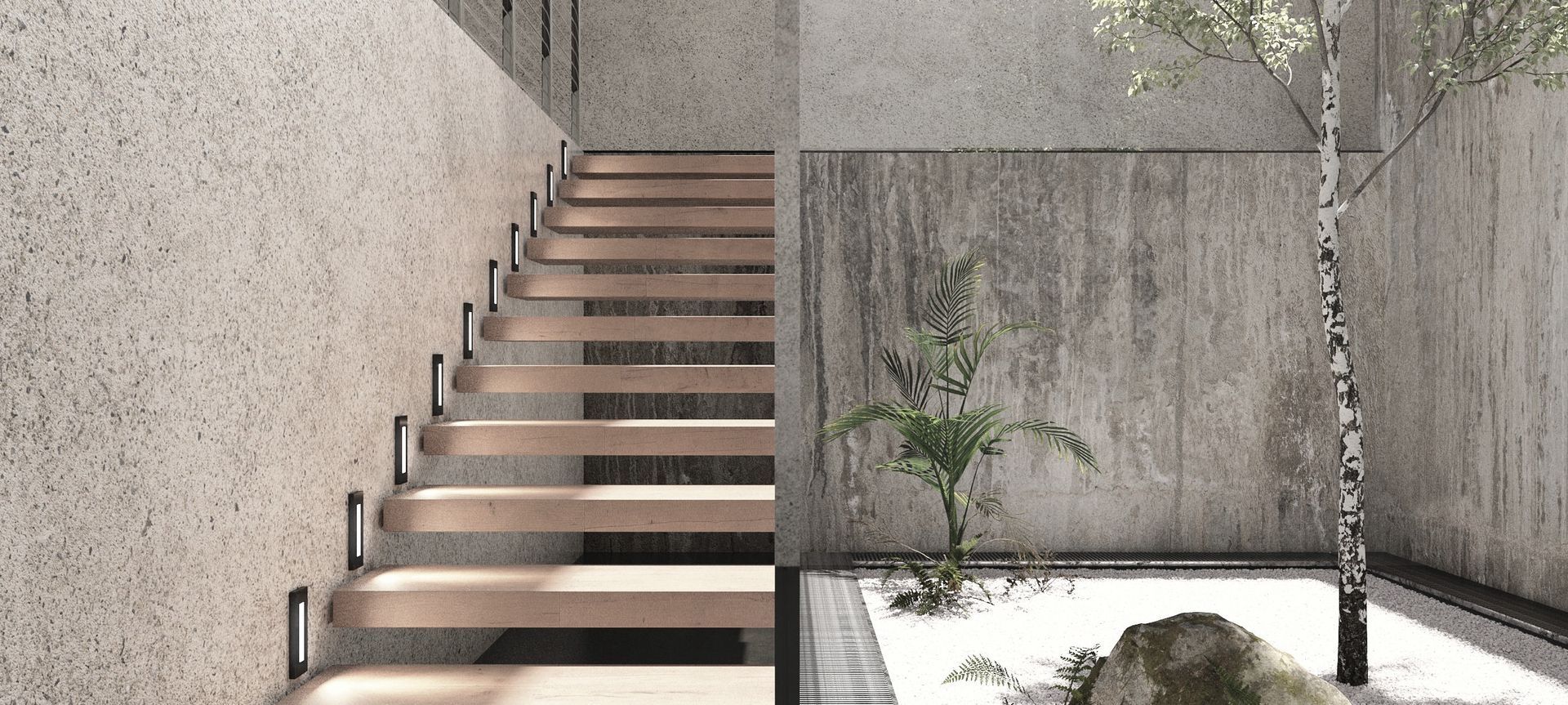 Staircase banner
