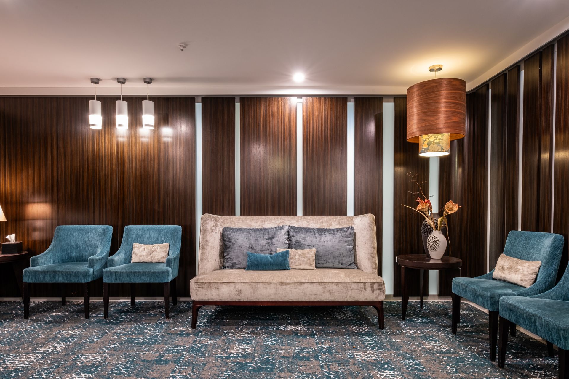 A dental practice with a difference as it has a lounge for a waiting area - Home away from Home using quality NZ