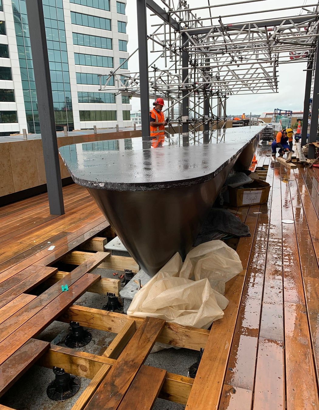 Commercial Bay - Concrete table