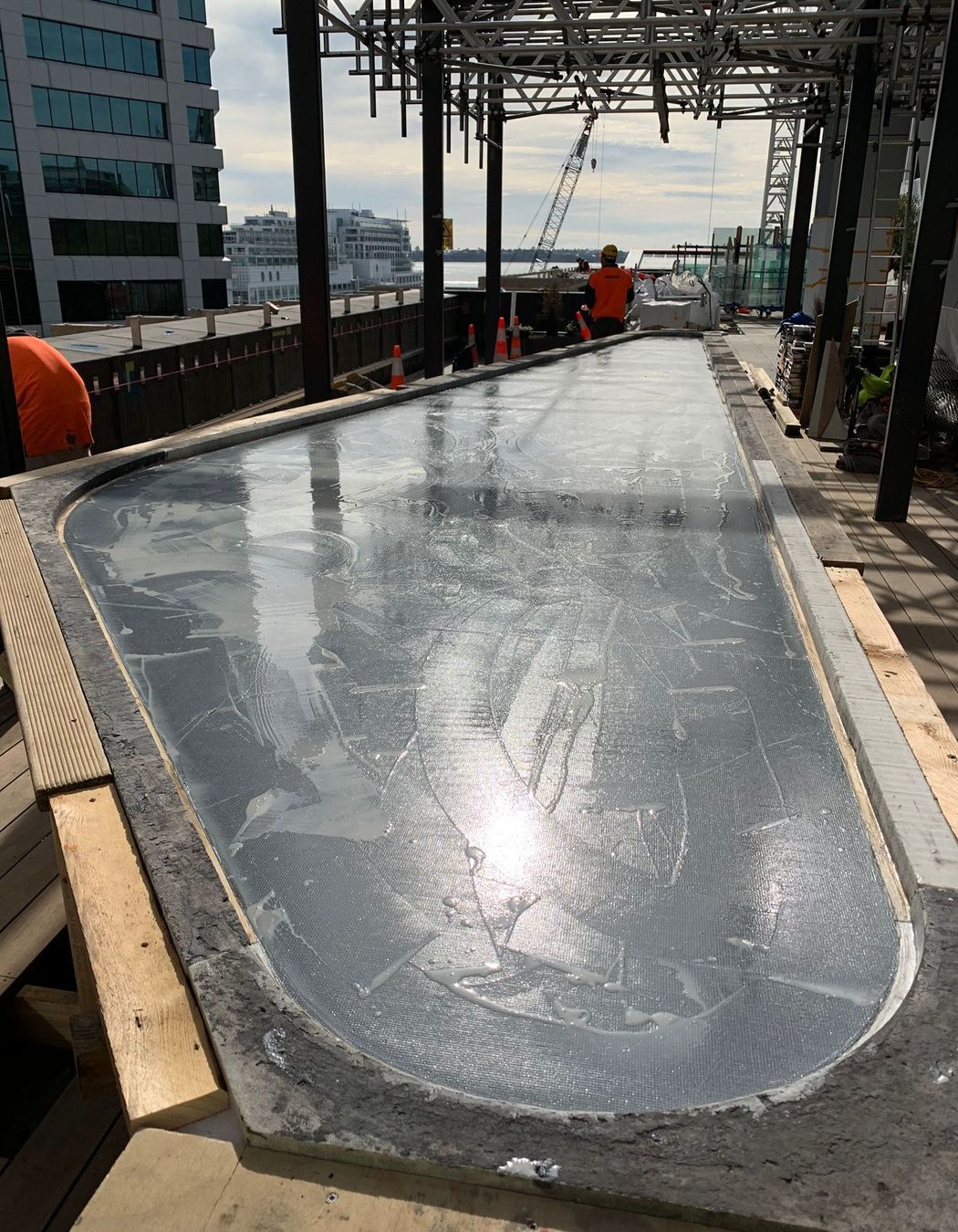 Commercial Bay - Concrete table